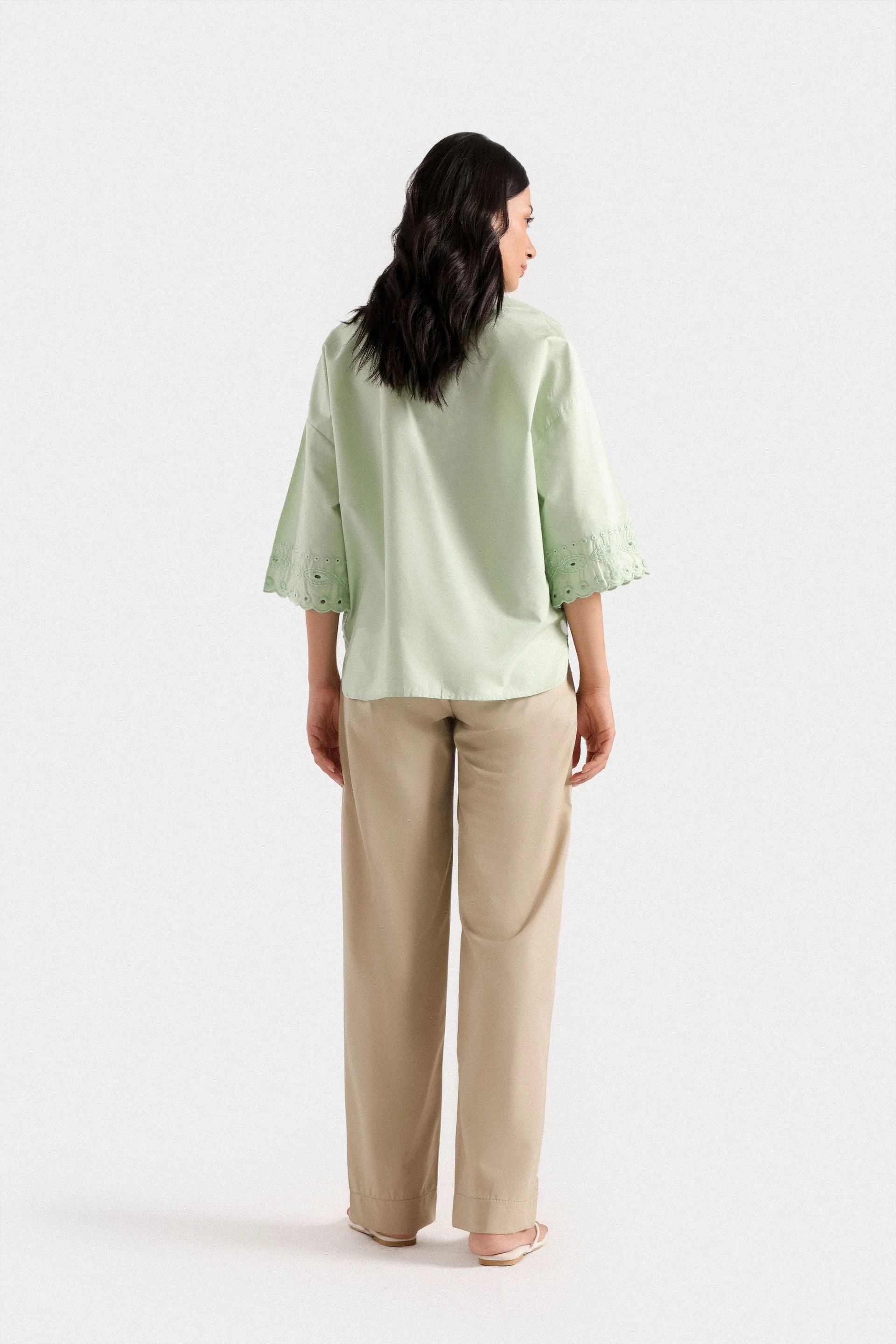 Pleated Barrel Pants - Image 4