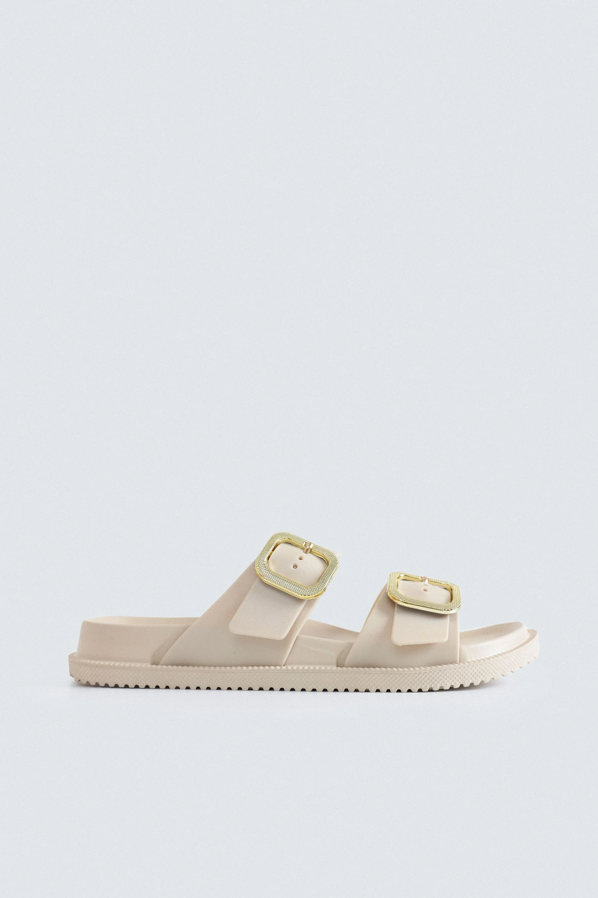 Double Buckle Strap Flats