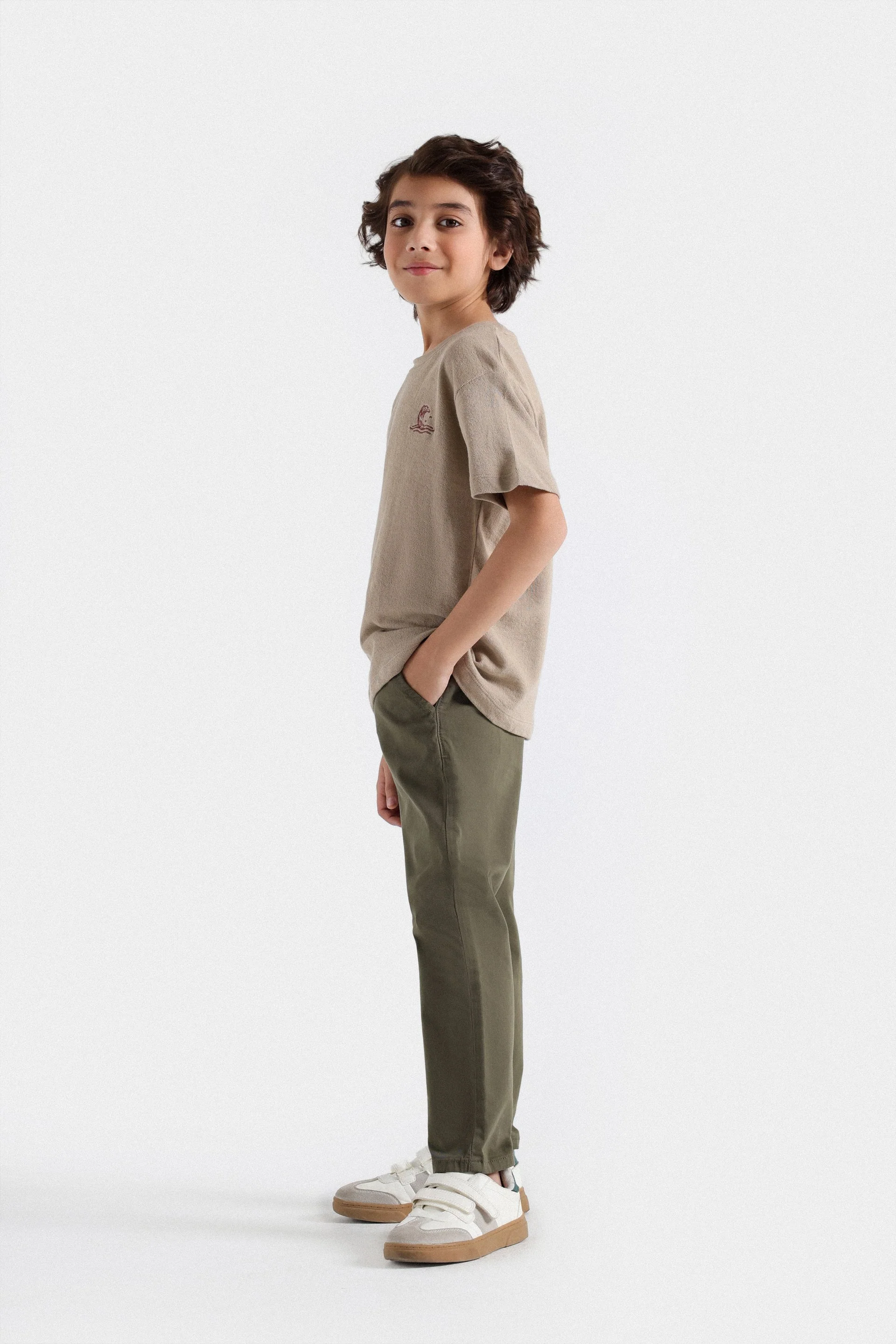 Basic Slim Fit Chinos - Image 18