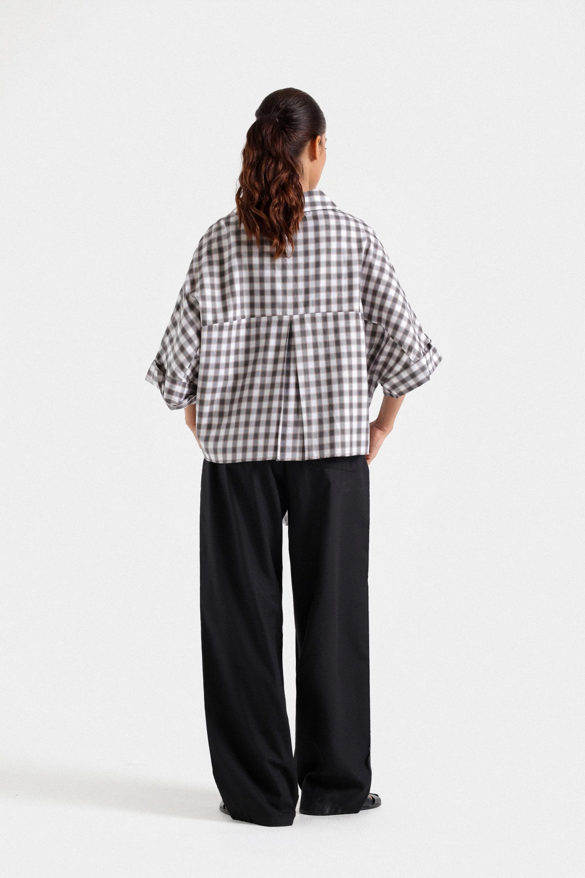 Pleated Barrel Leg Pants - Image 12