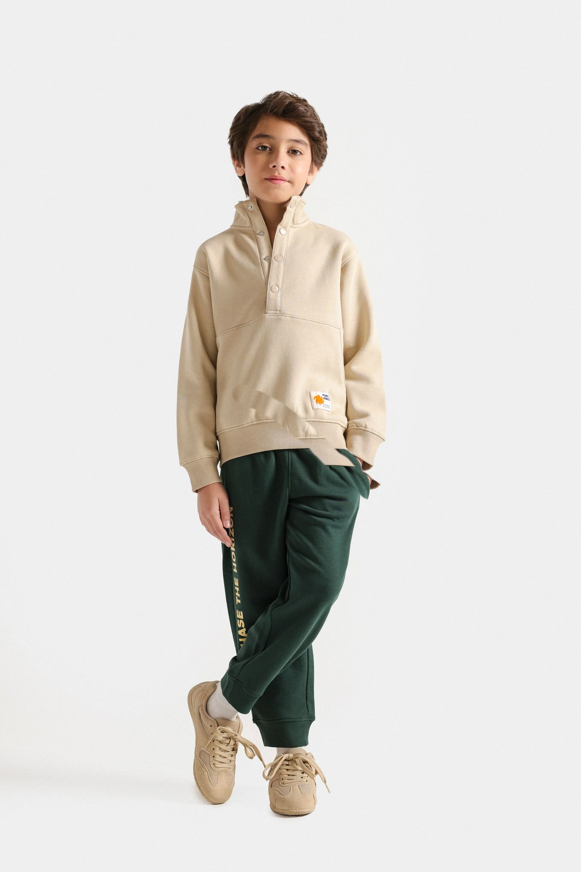 Basic Sweatshirt With Label Patch - Image 4