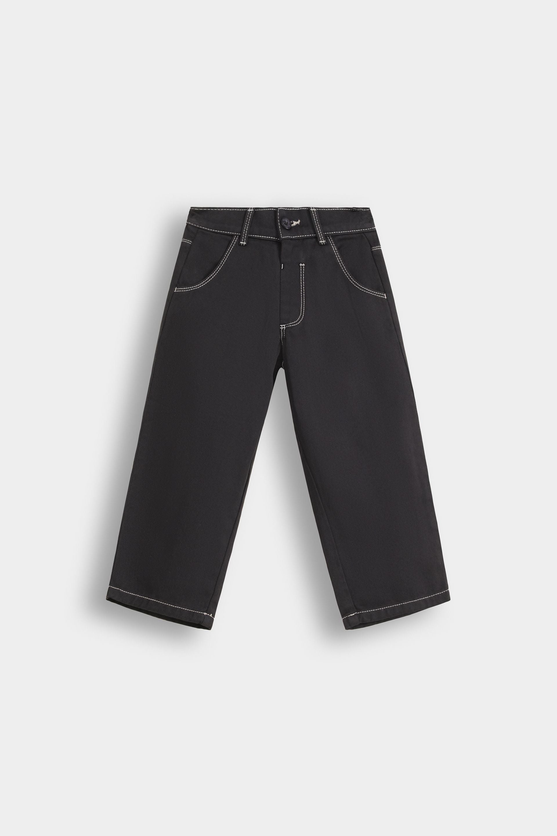 Non-Denim Loose Fit Trousers - Image 7