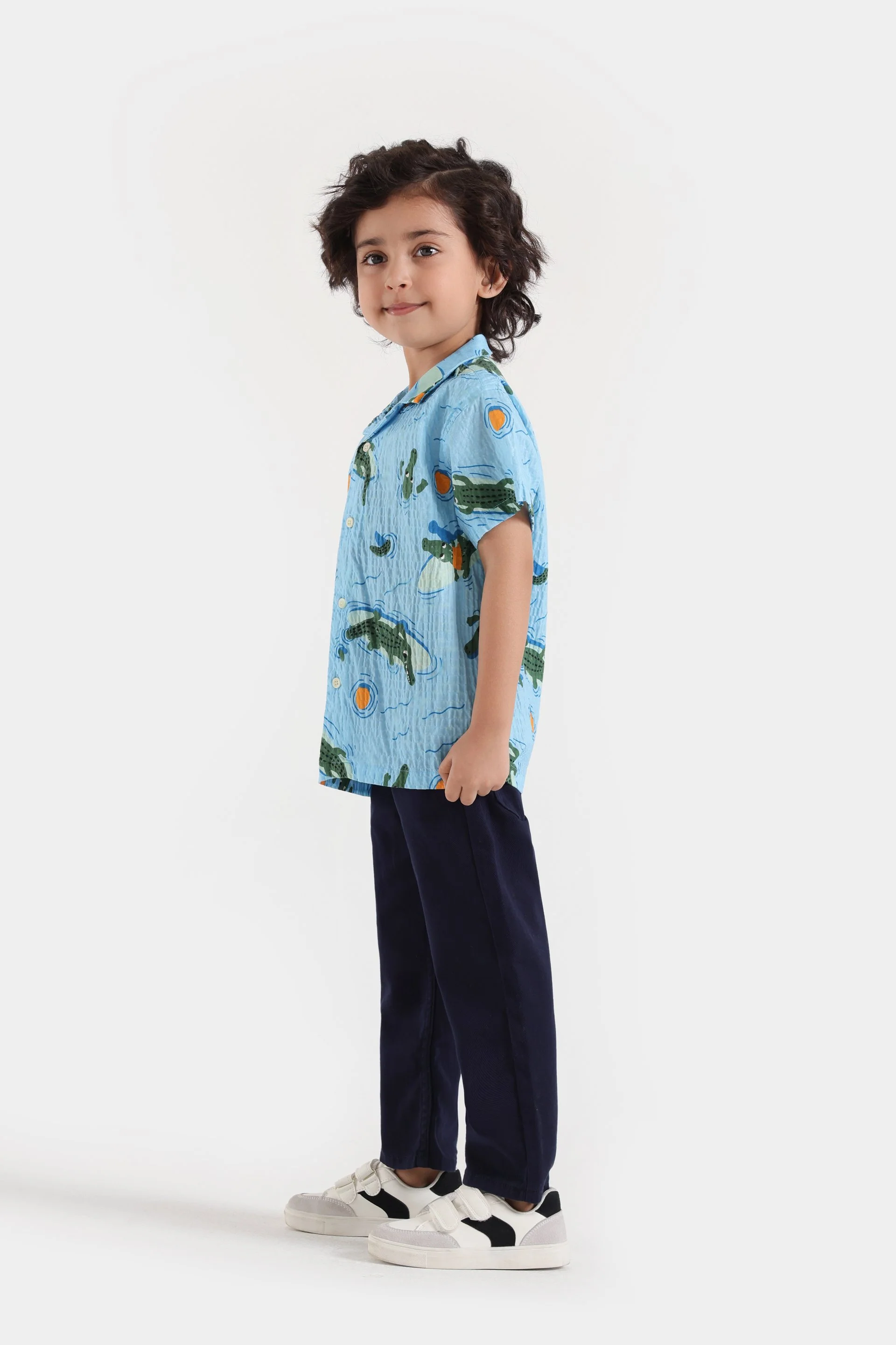 Resort Collar Printed Shirt - Image 5