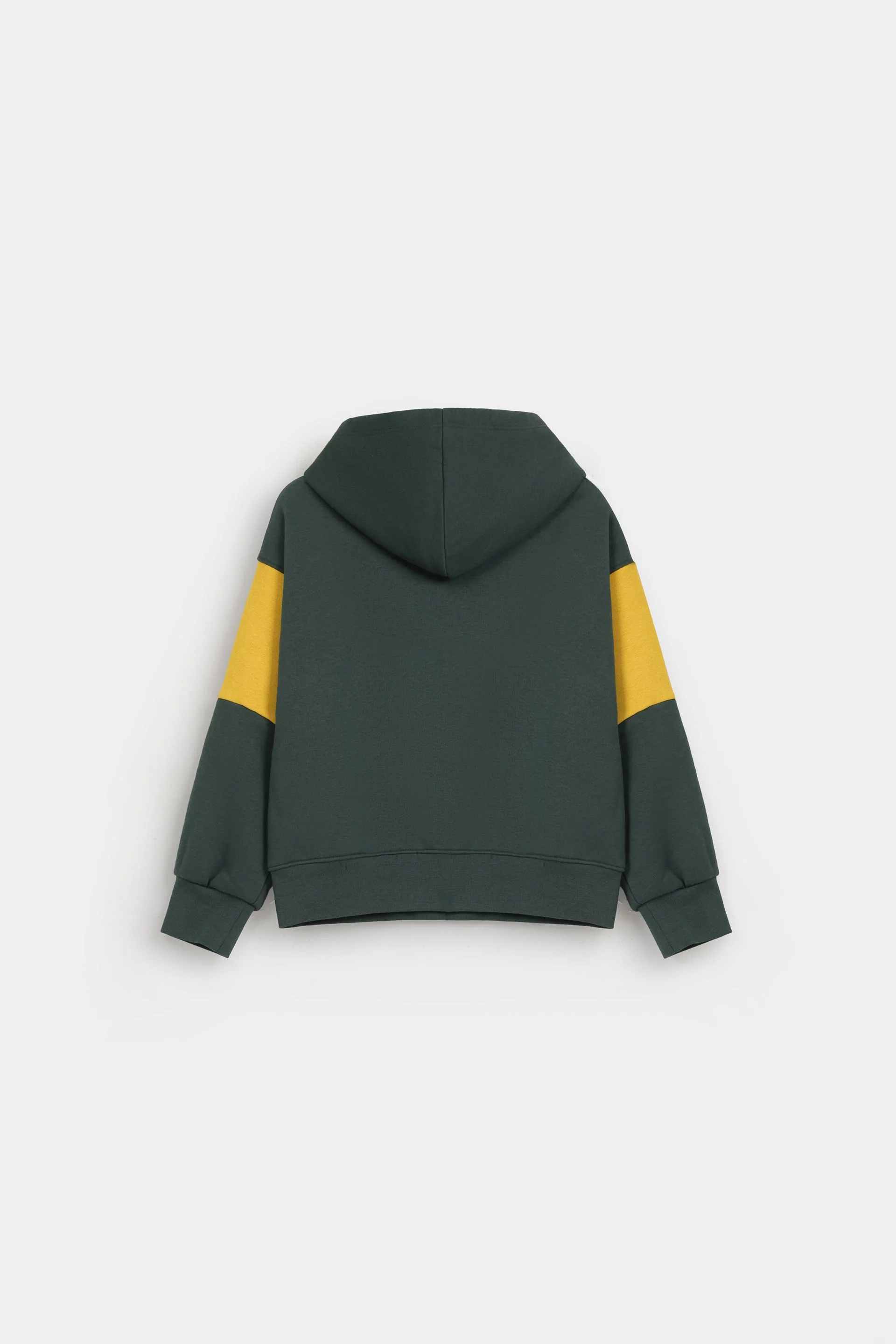 Color Block Hoodie With Label Patch - Image 3