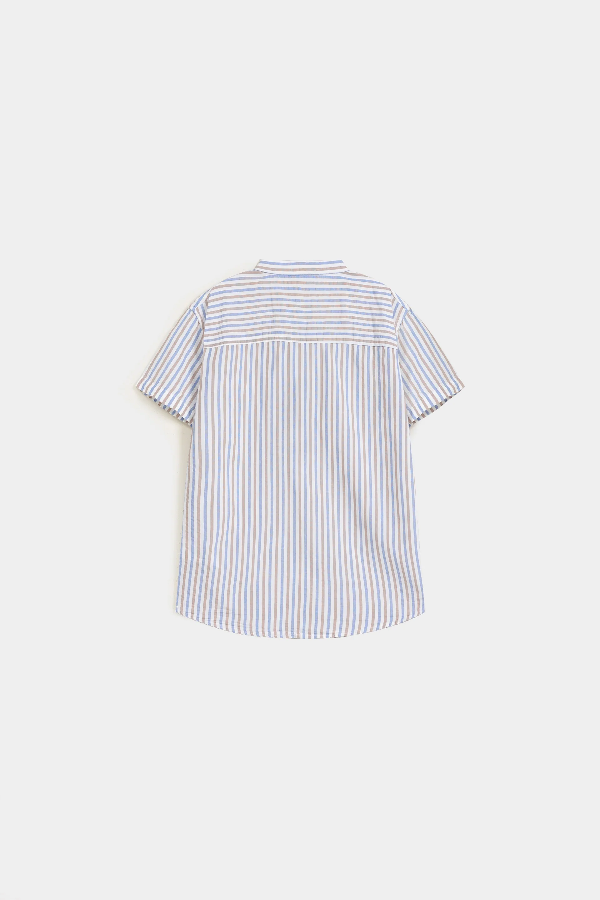 Banned Collar Striped Shirt - Image 3