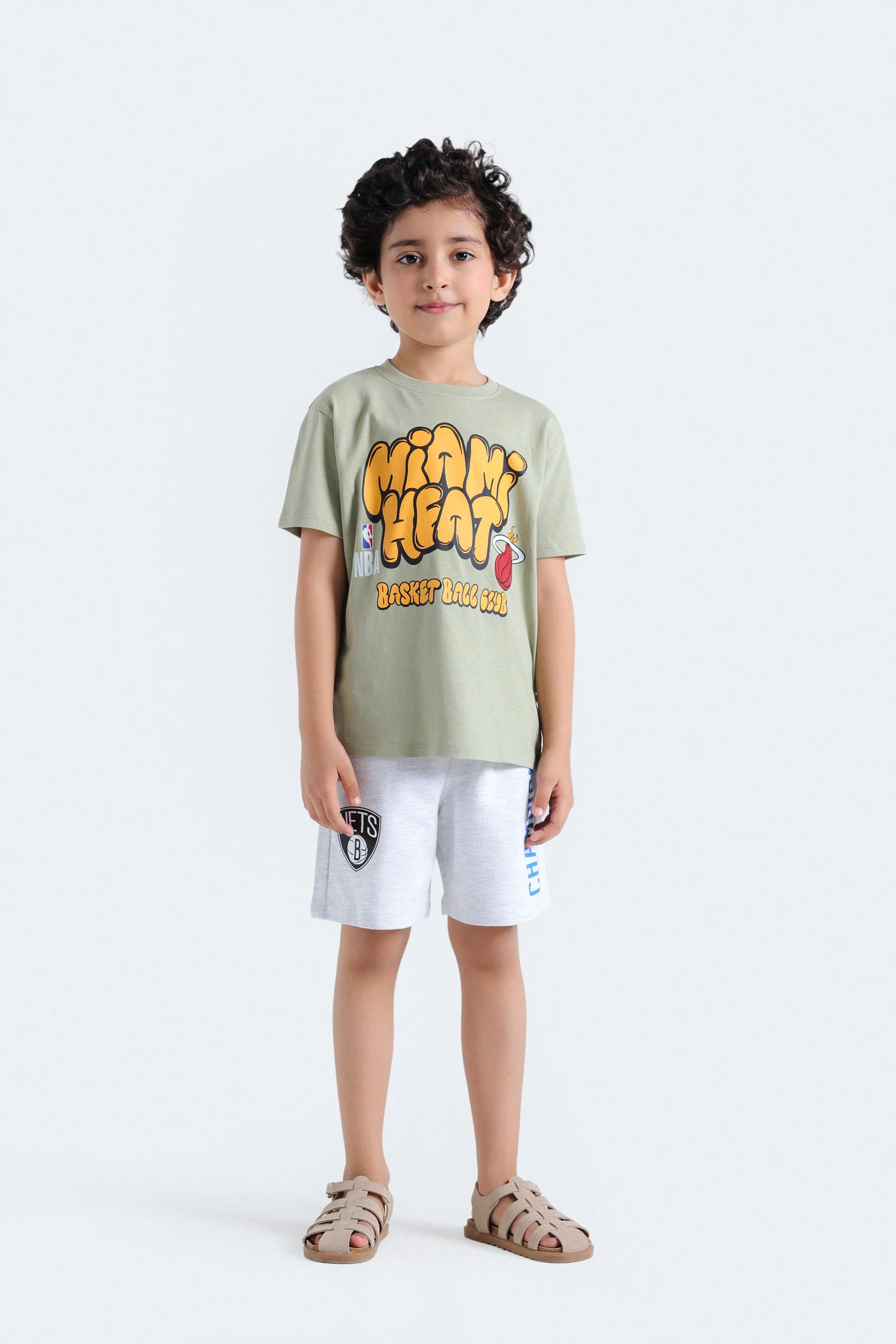 Slogan Print Knit Shorts - Image 4