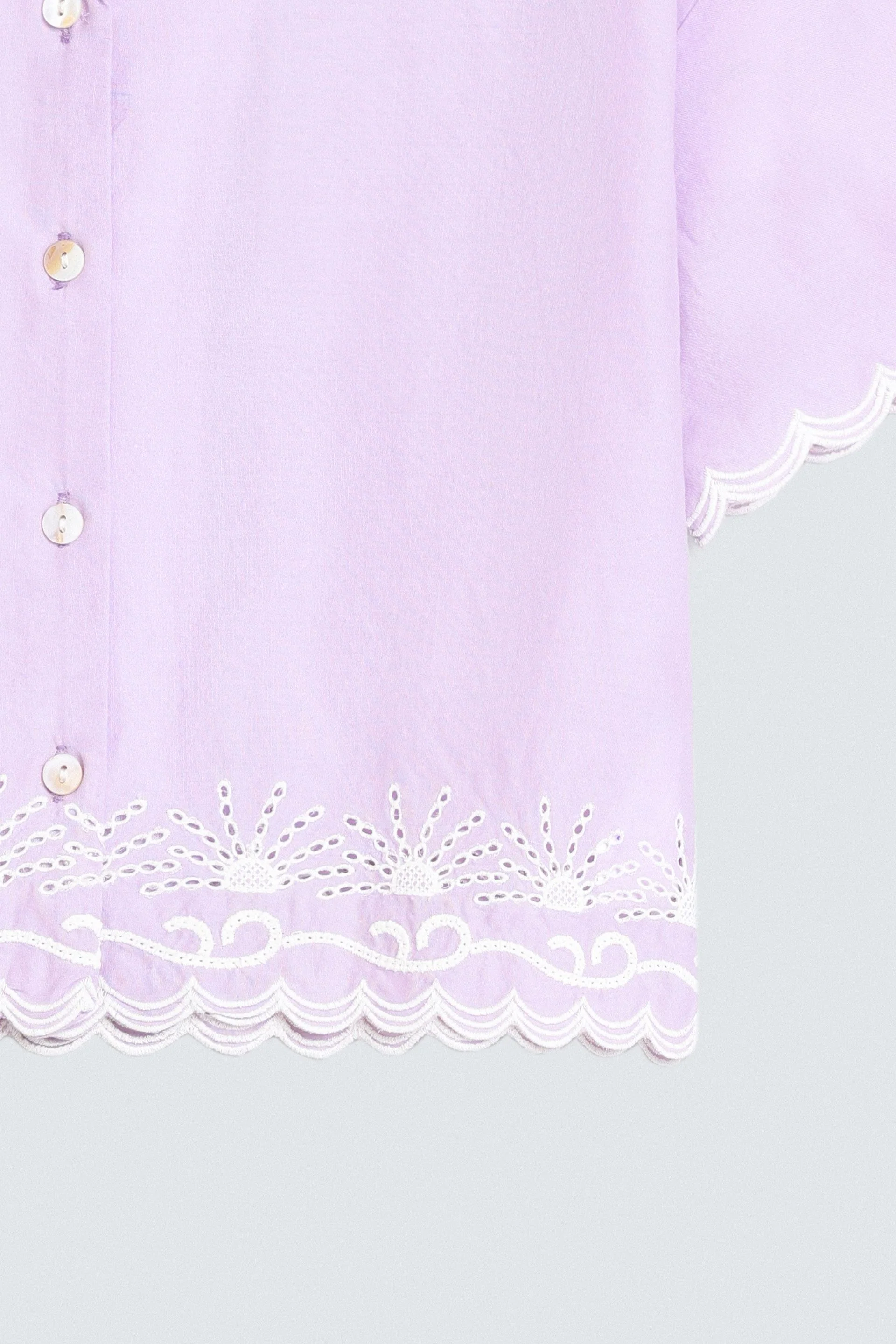 Cropped Embroidered Shirt - Image 2