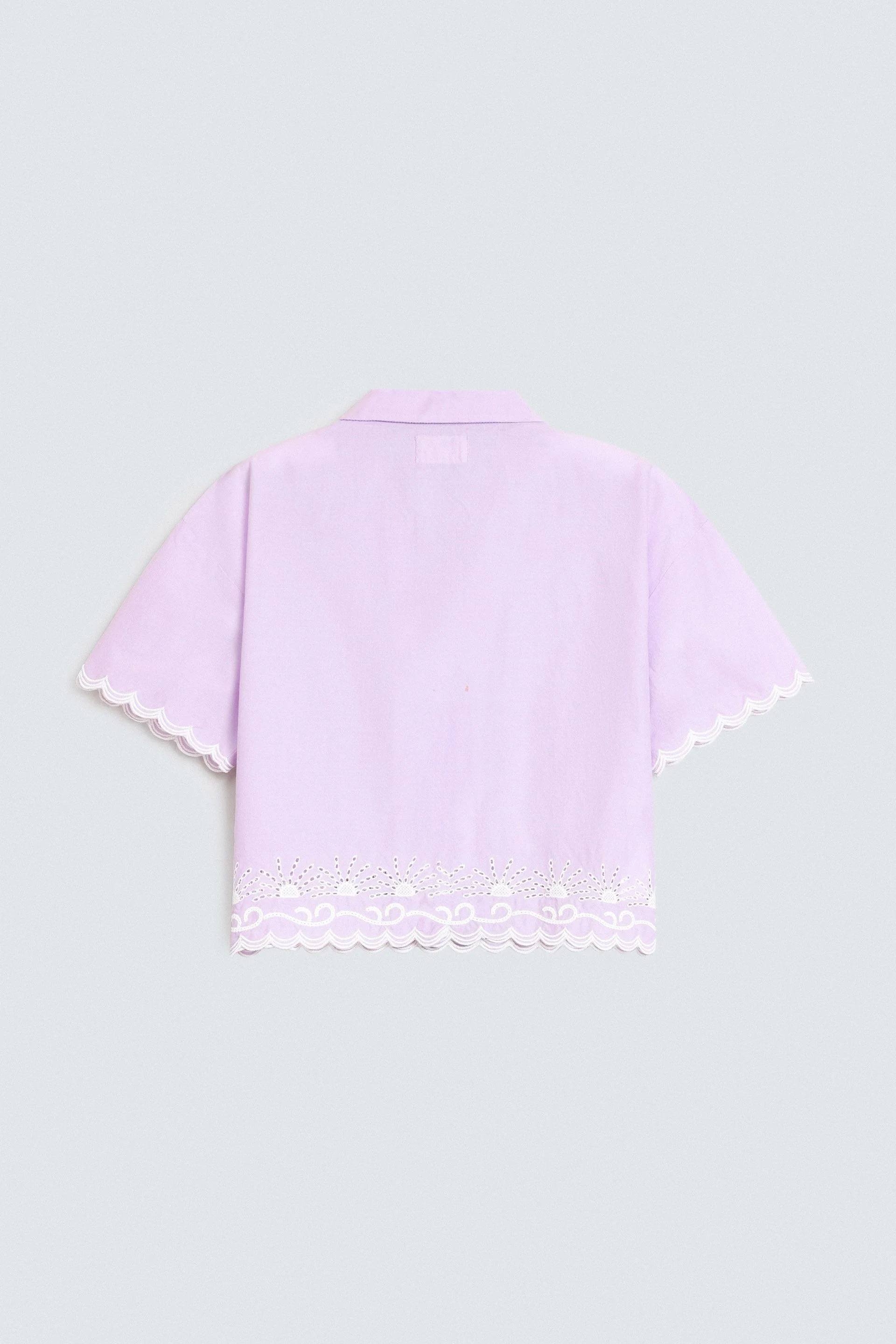 Cropped Embroidered Shirt - Image 3