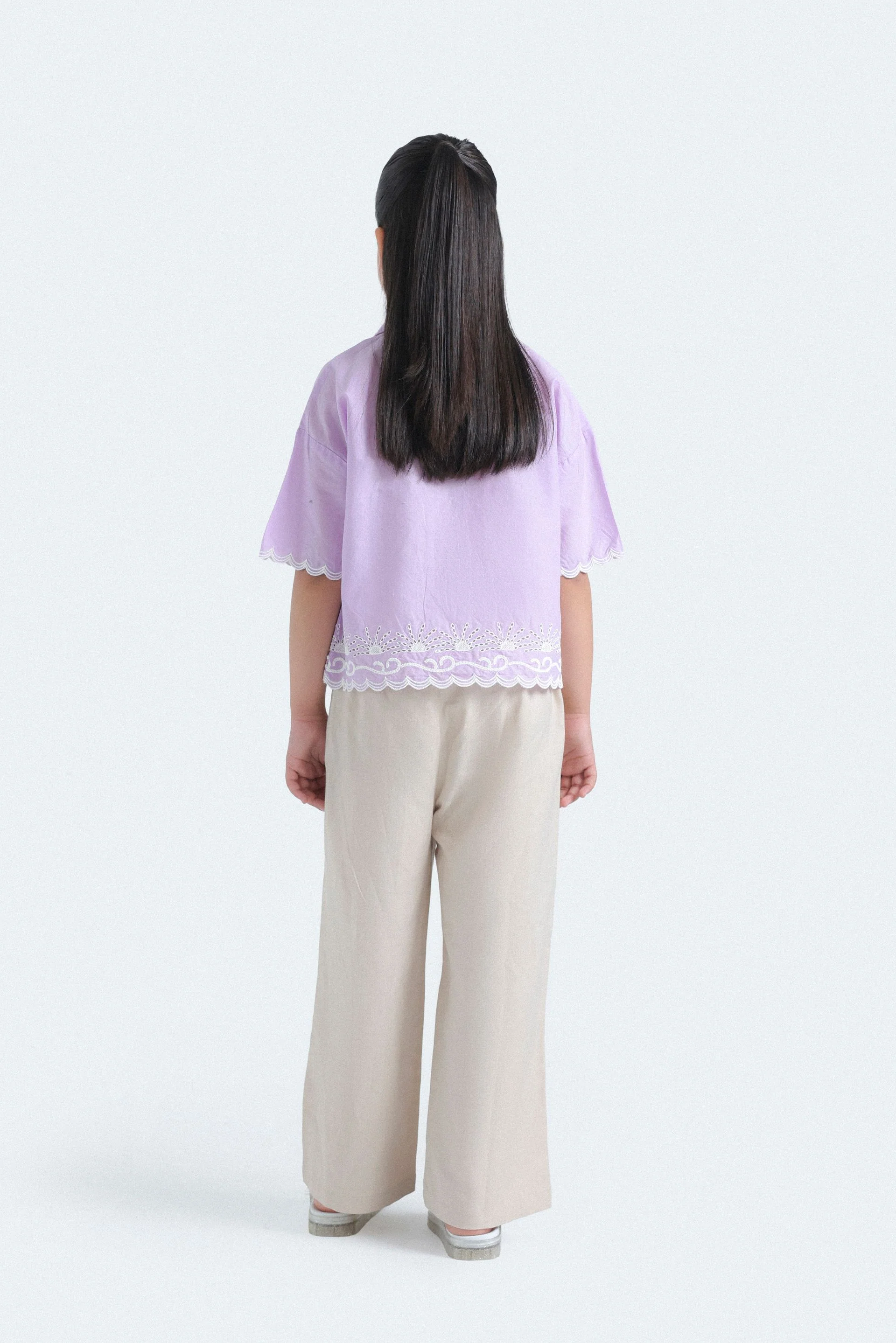 Cropped Embroidered Shirt - Image 6