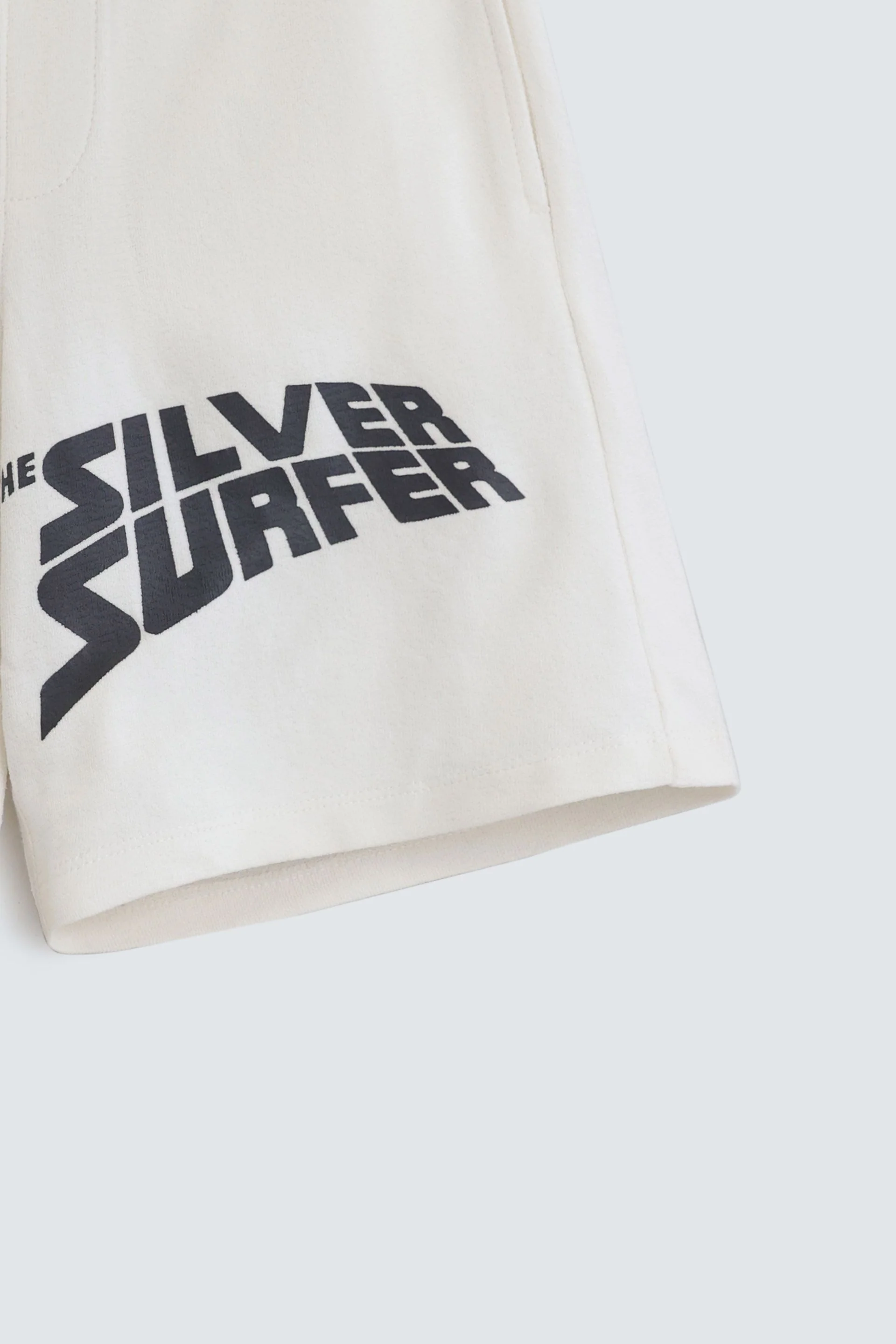 Slogan Print Knit Shorts - Image 2
