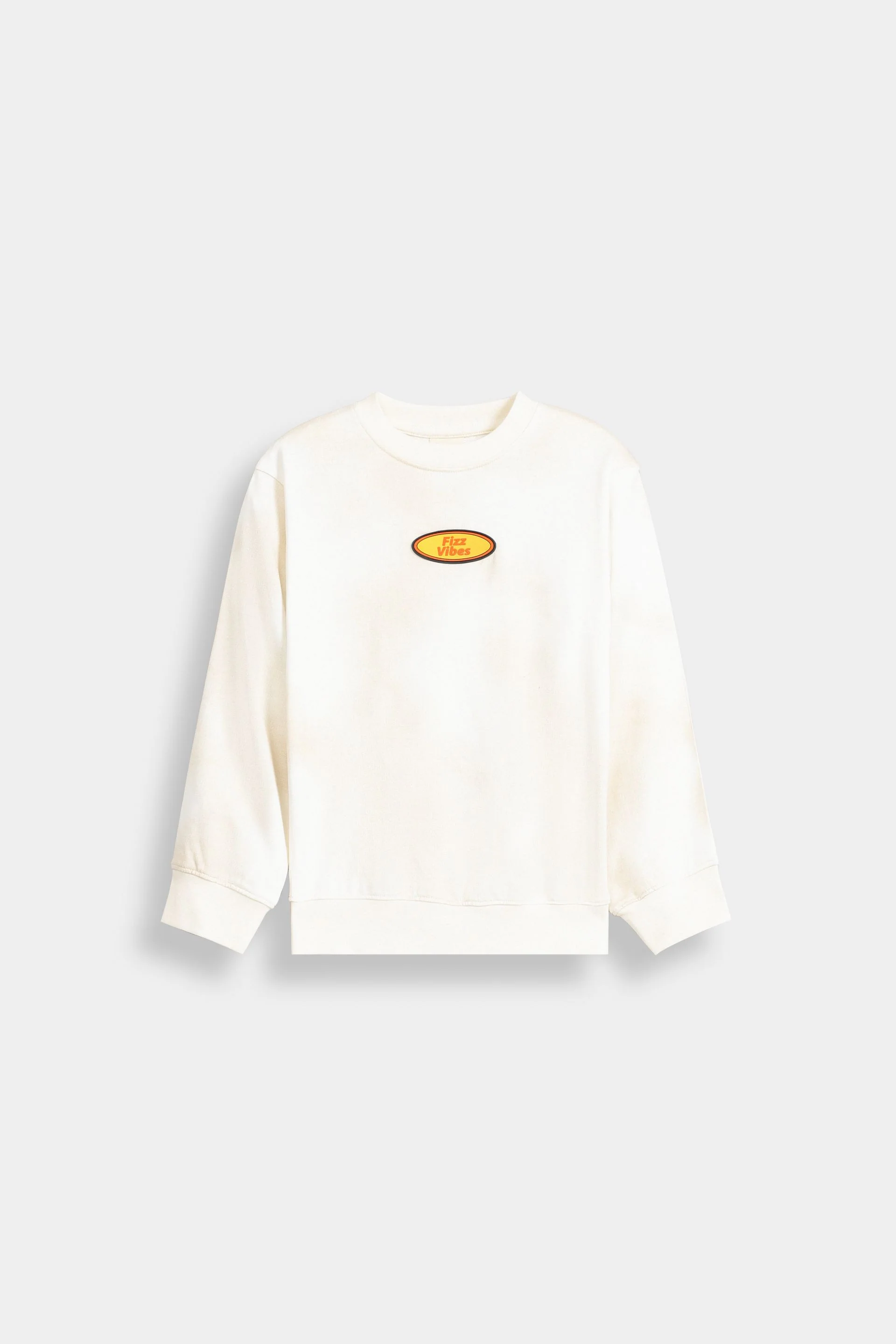Crew Neck Sweatshirt With Label Patch