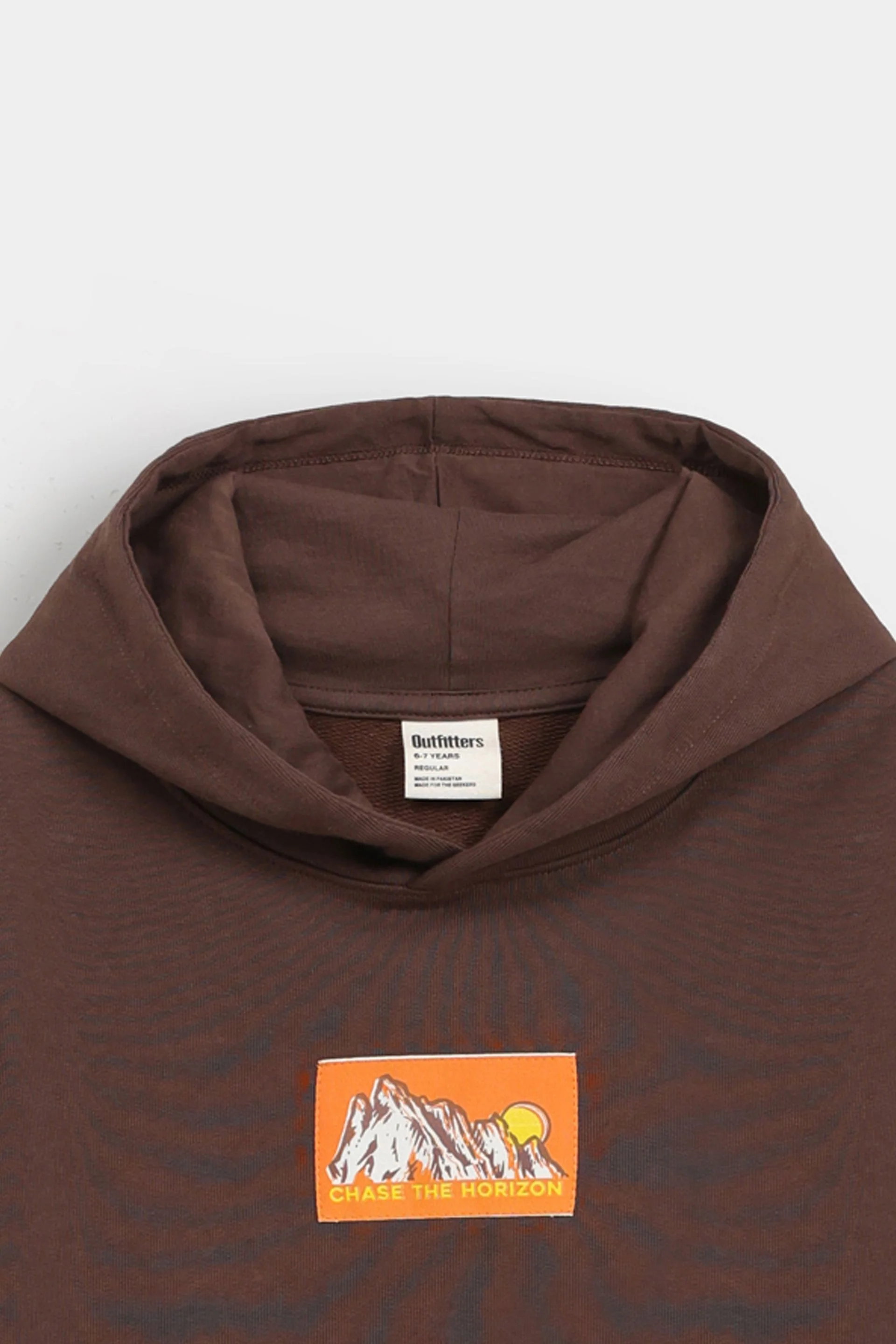 Graphic Hoodie With Label Patch - Image 2