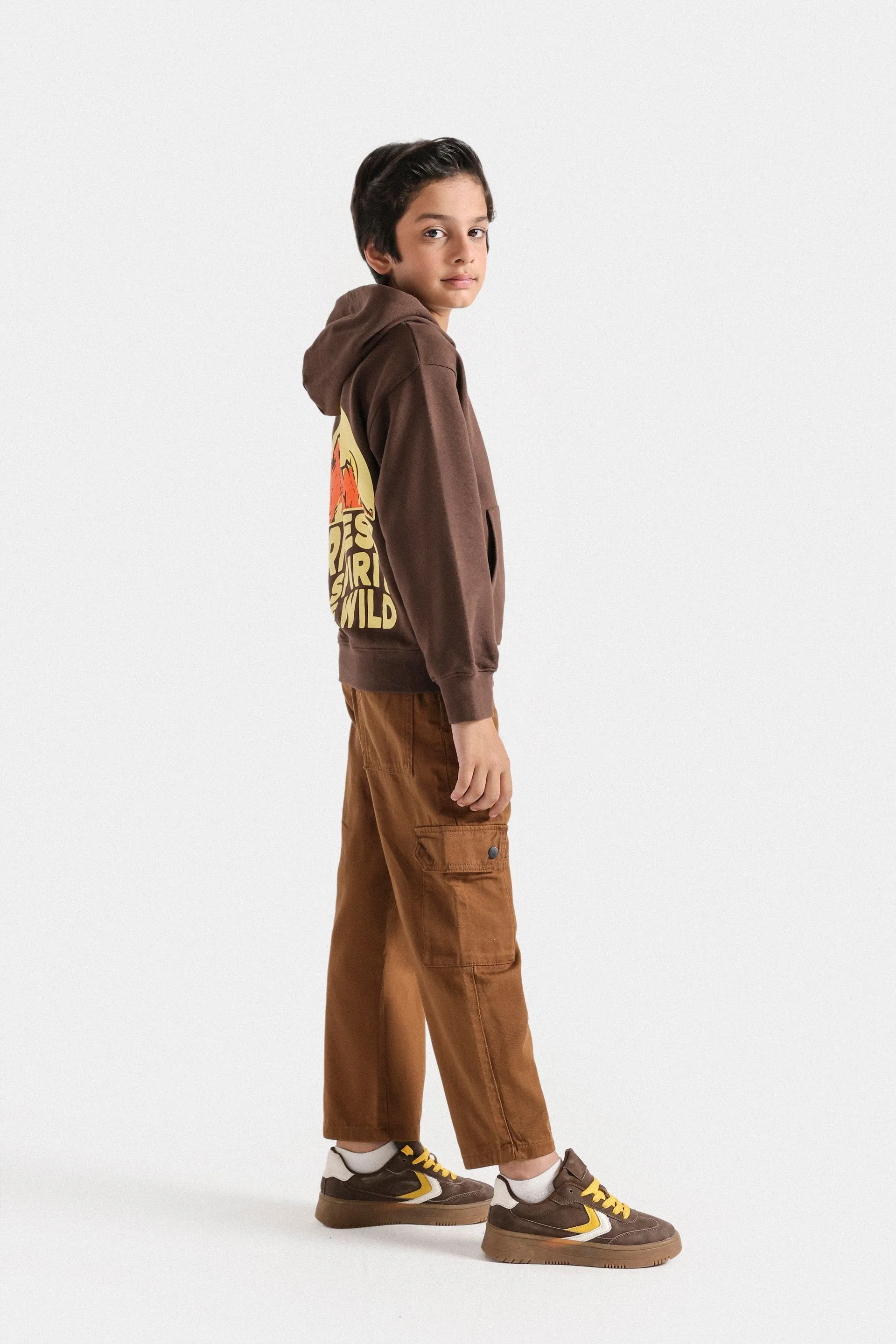 Graphic Hoodie With Label Patch - Image 5