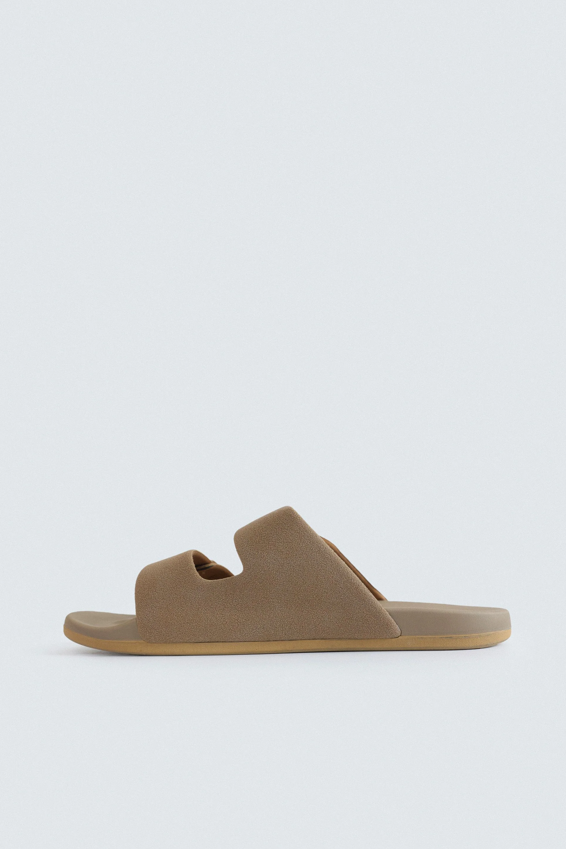 Double Strap Suede Slides - Image 11