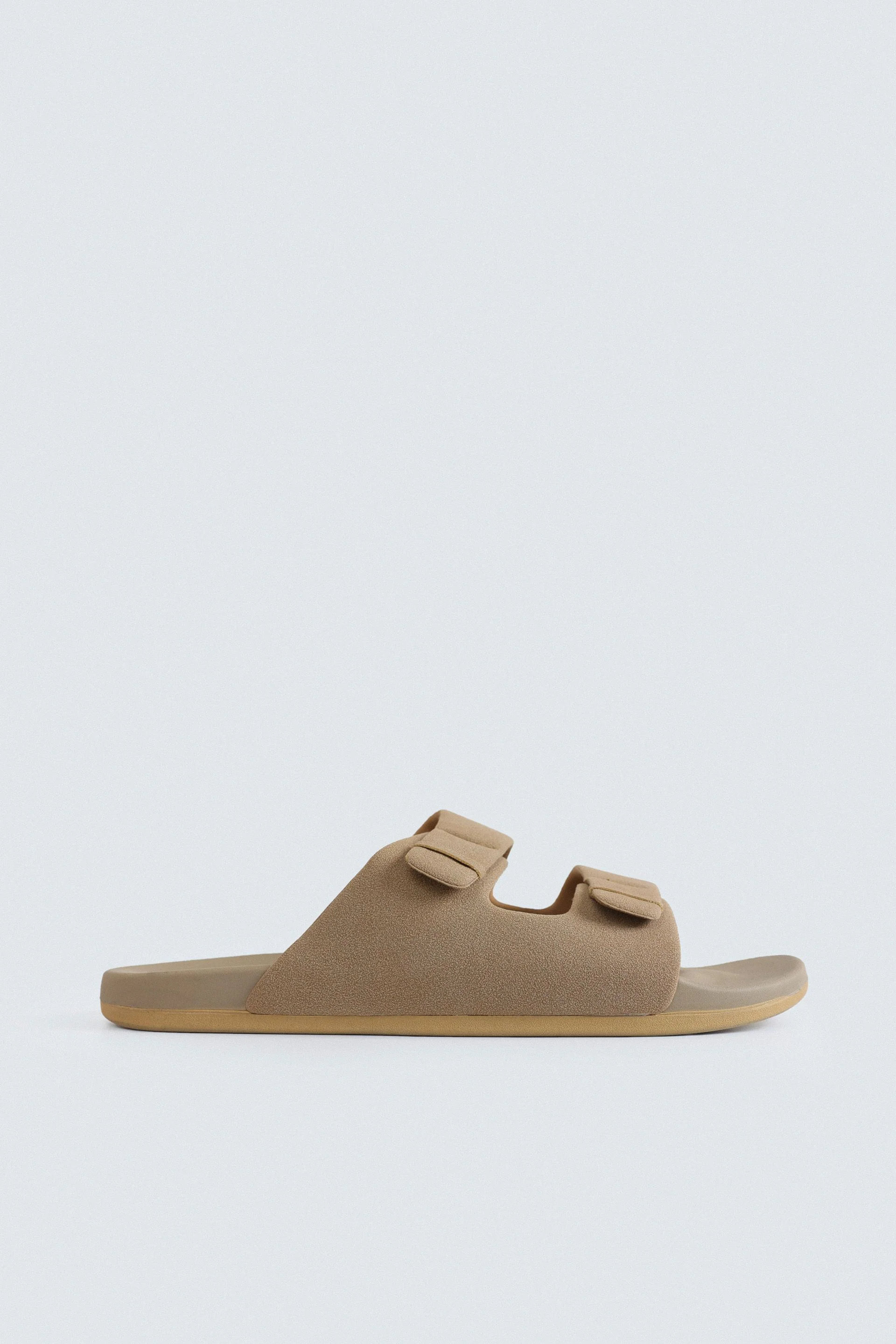 Double Strap Suede Slides - Image 7