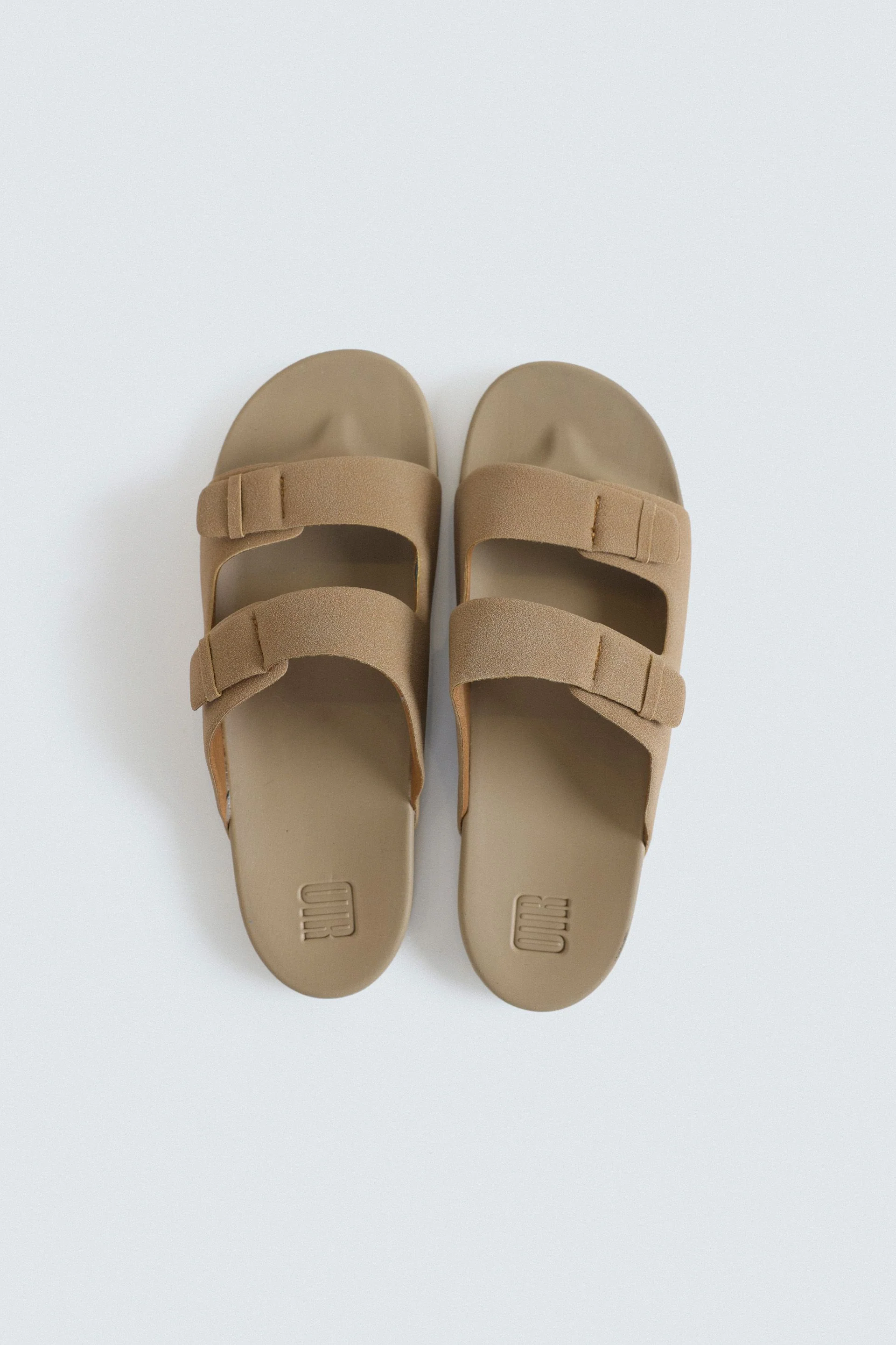 Double Strap Suede Slides - Image 8