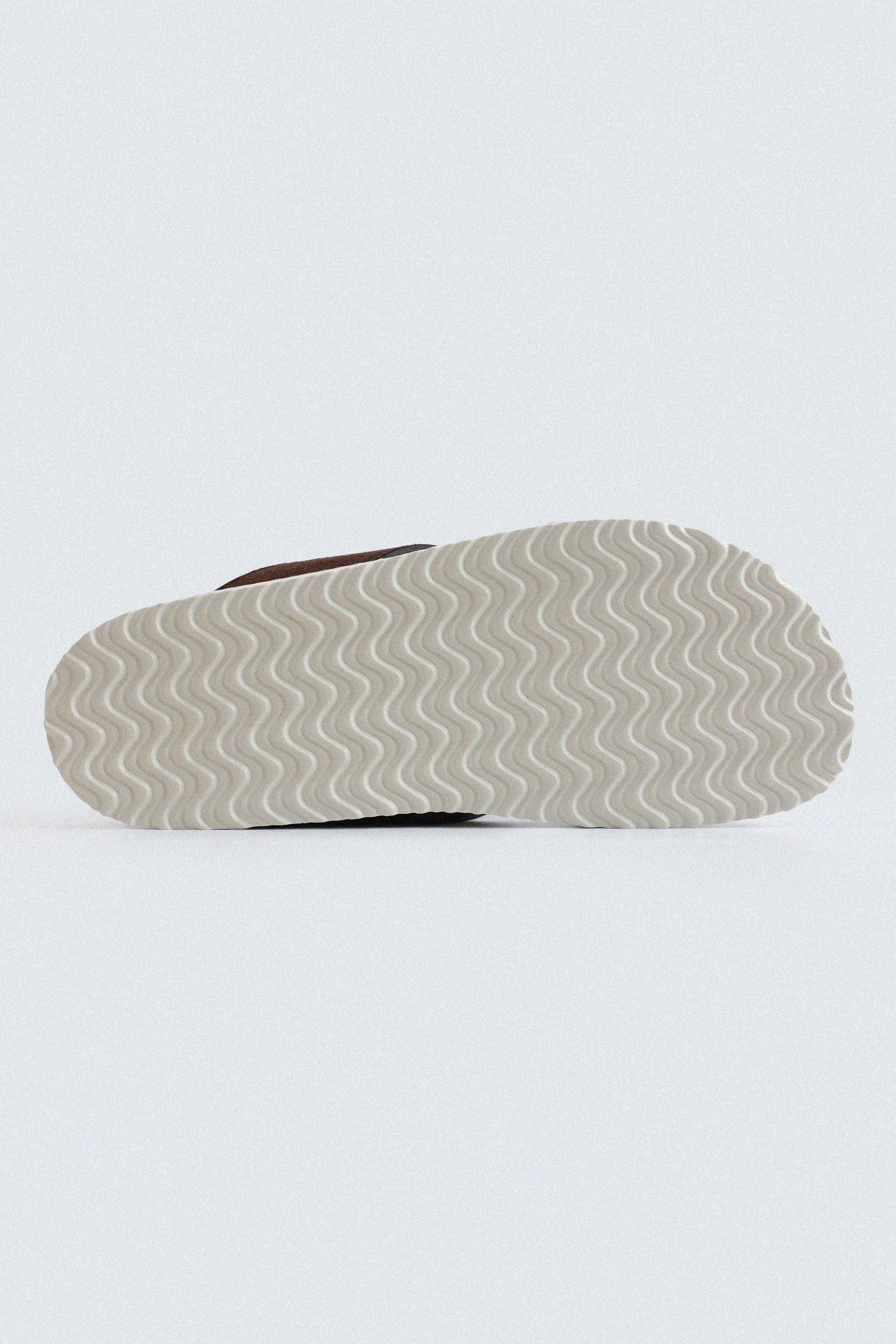 Suede Criss Cross Strap Flats - Image 6