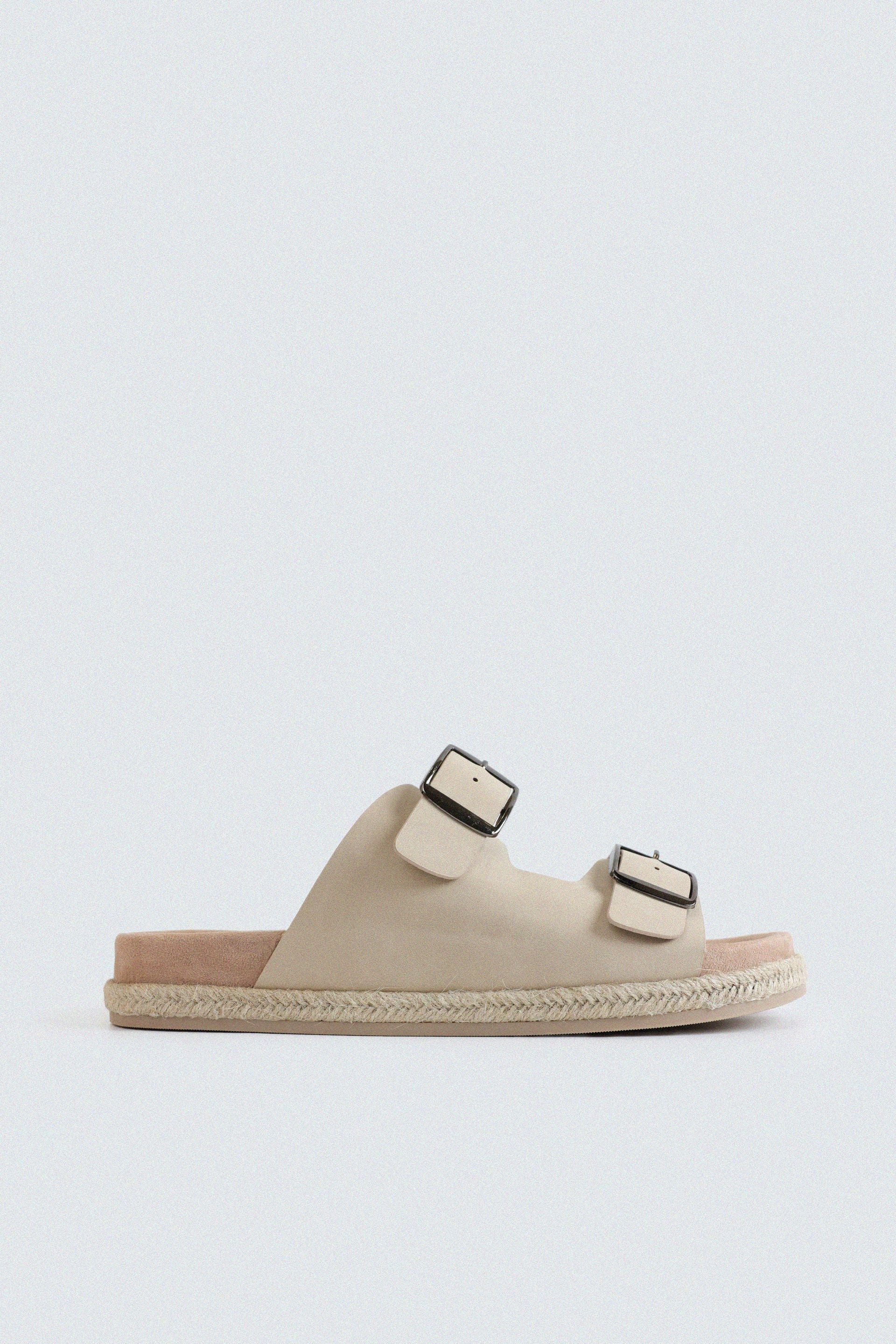 Double Buckle Strap Flats