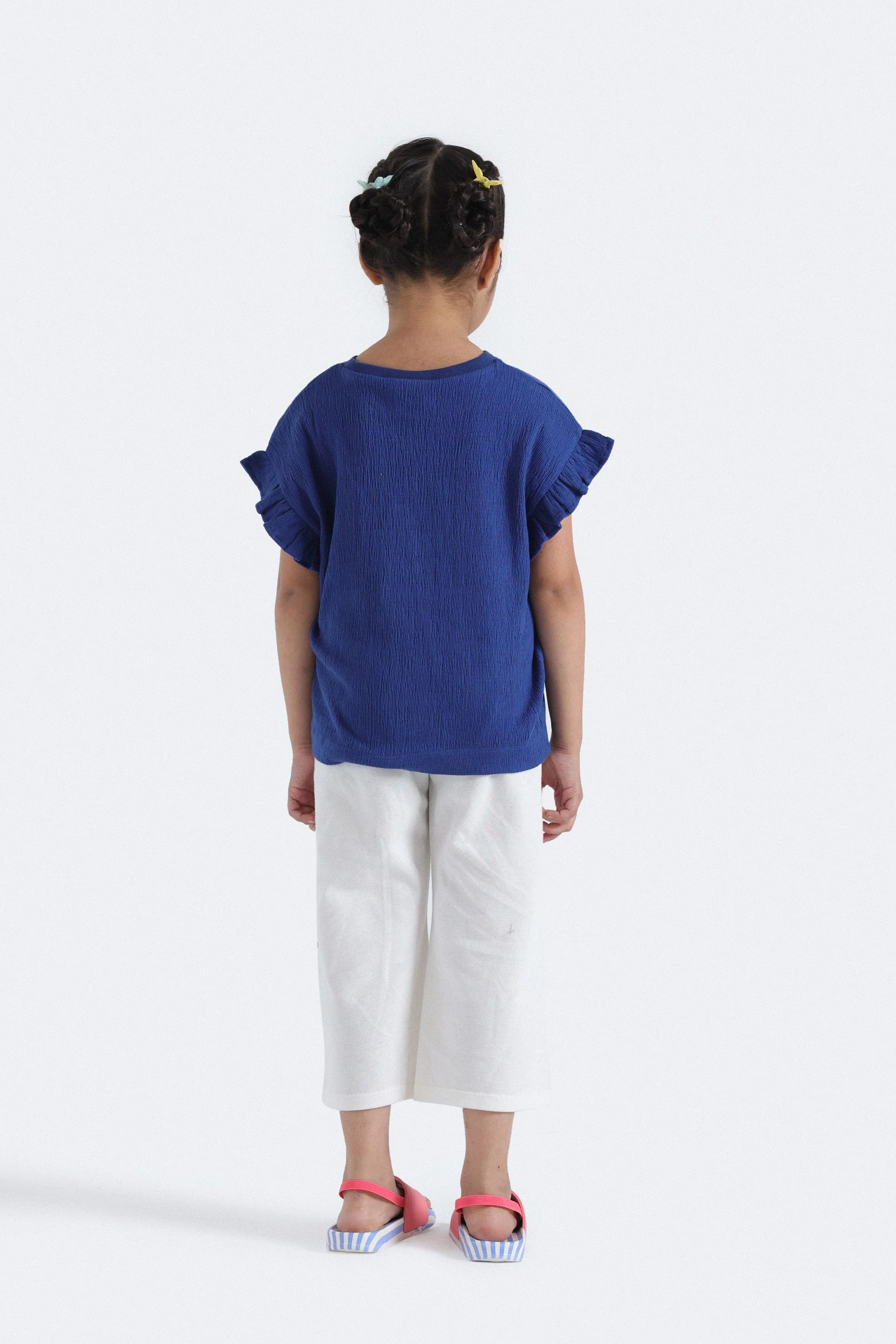 Wide Leg Trousers With Lace Detail - Image 6