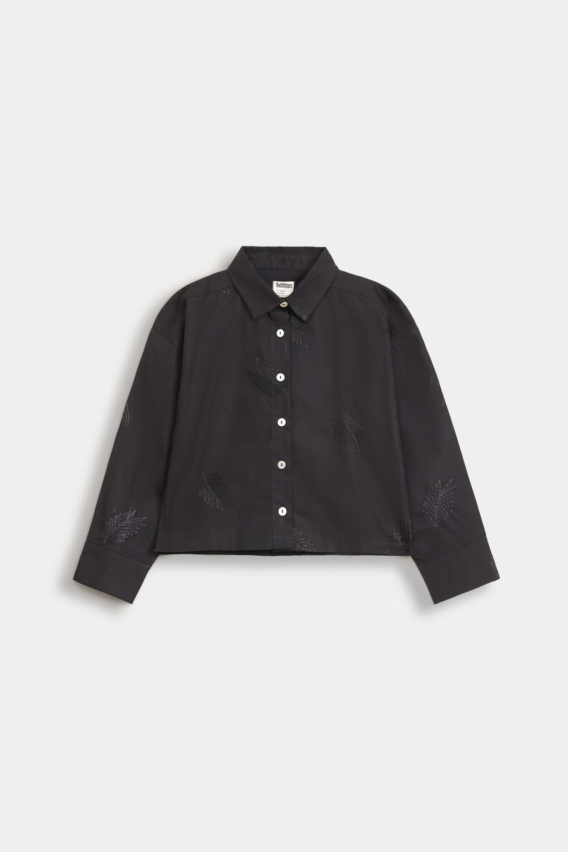 Cropped Embroidered Shirt - Image 7