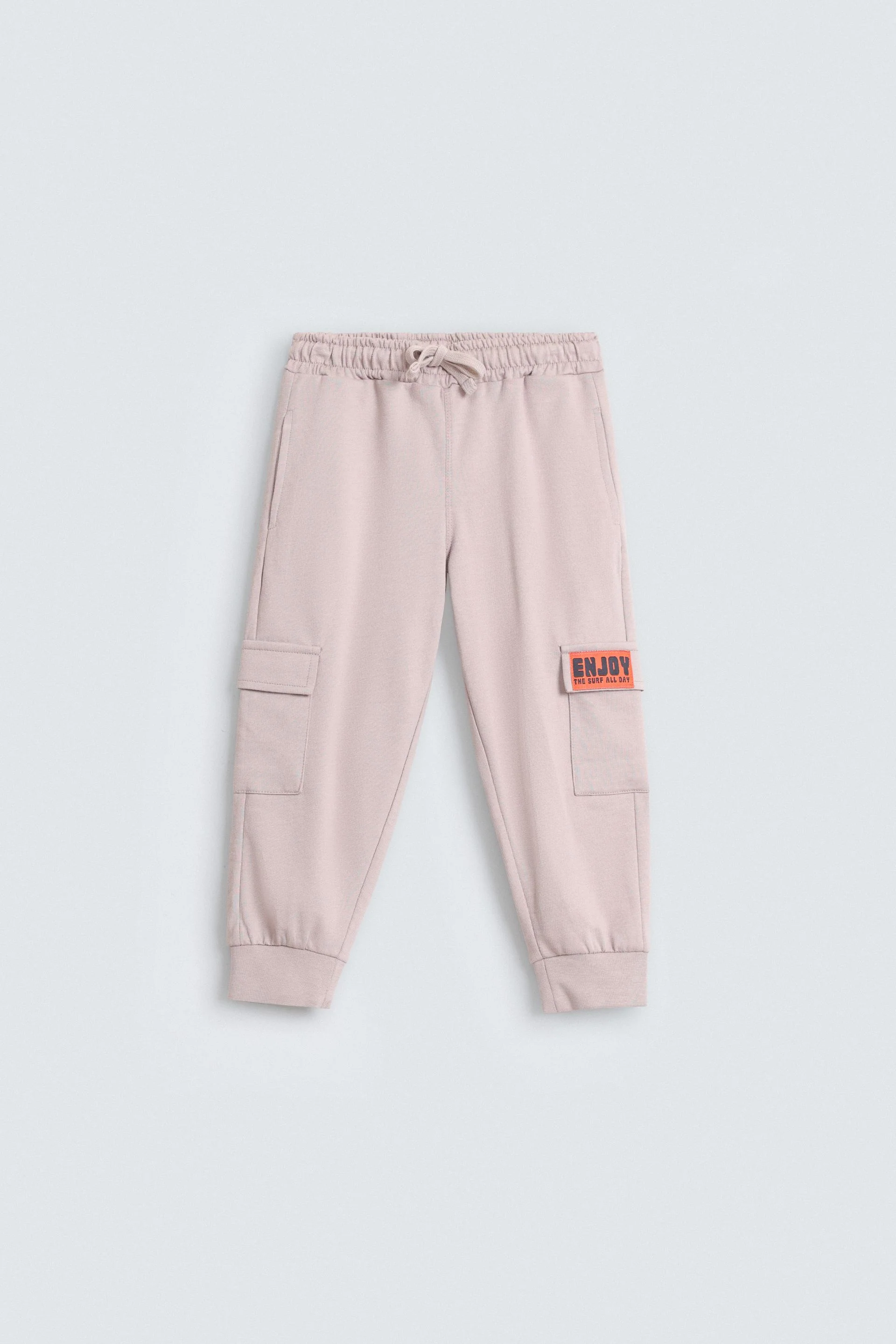 Cargo Jogger Trousers With Label Patch