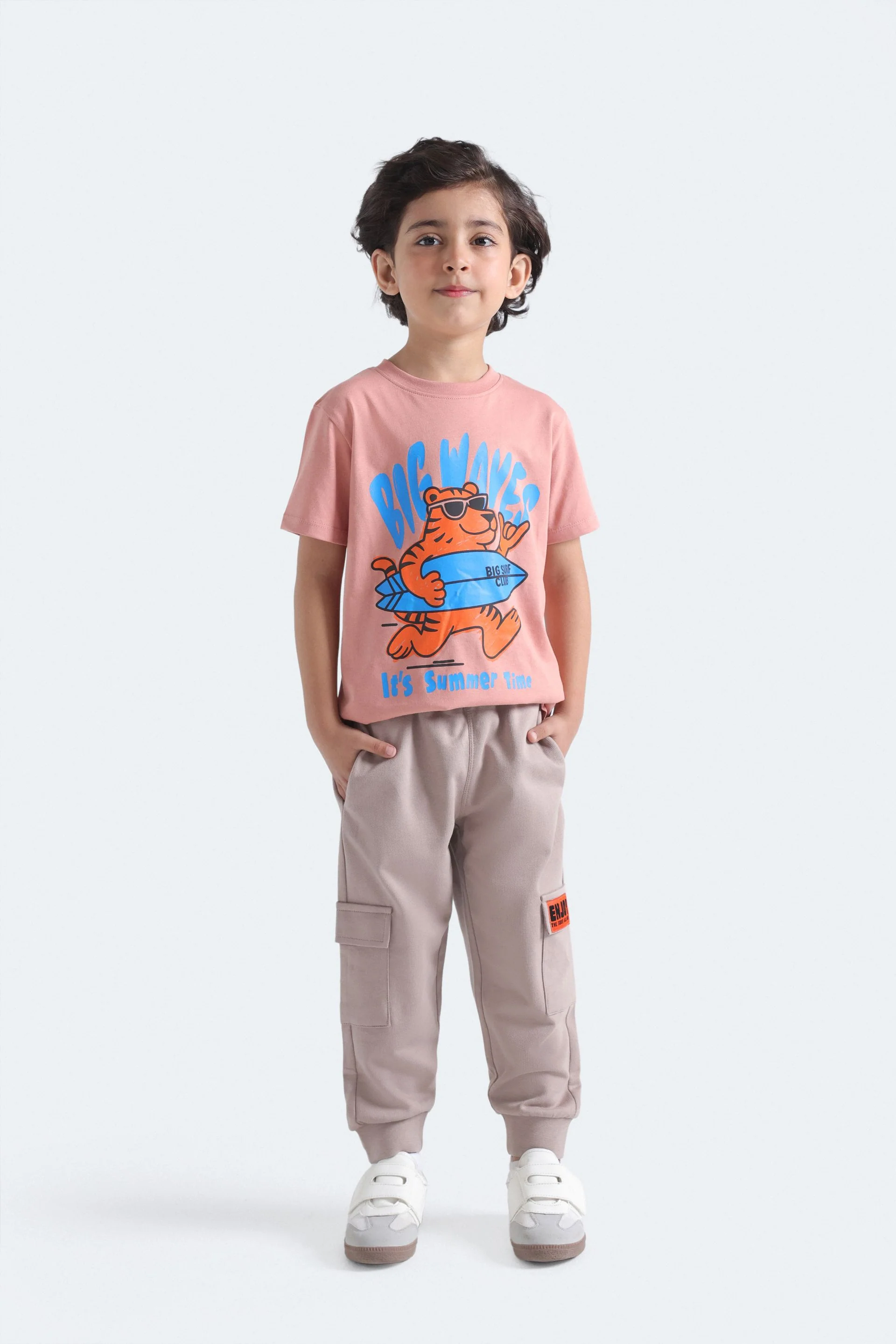Cargo Jogger Trousers With Label Patch - Image 4