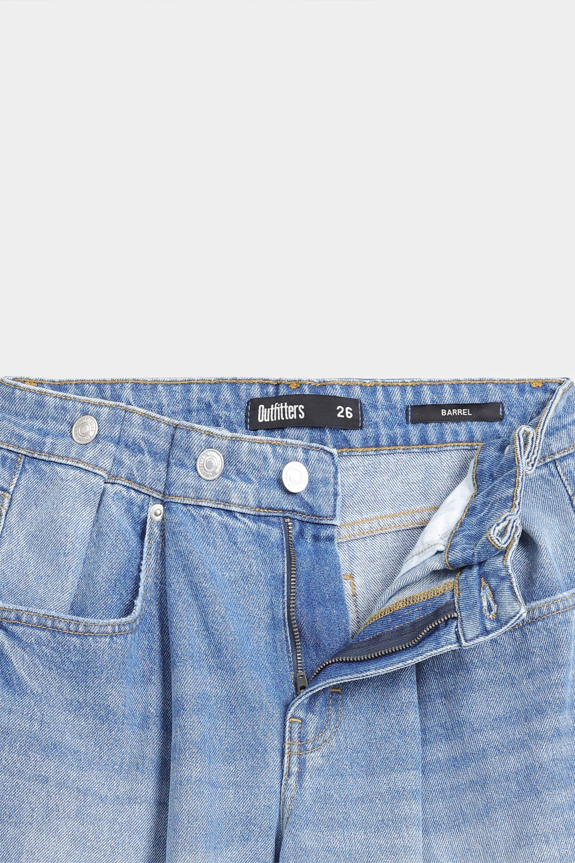 Pleated Barrel Leg Jeans - Image 6
