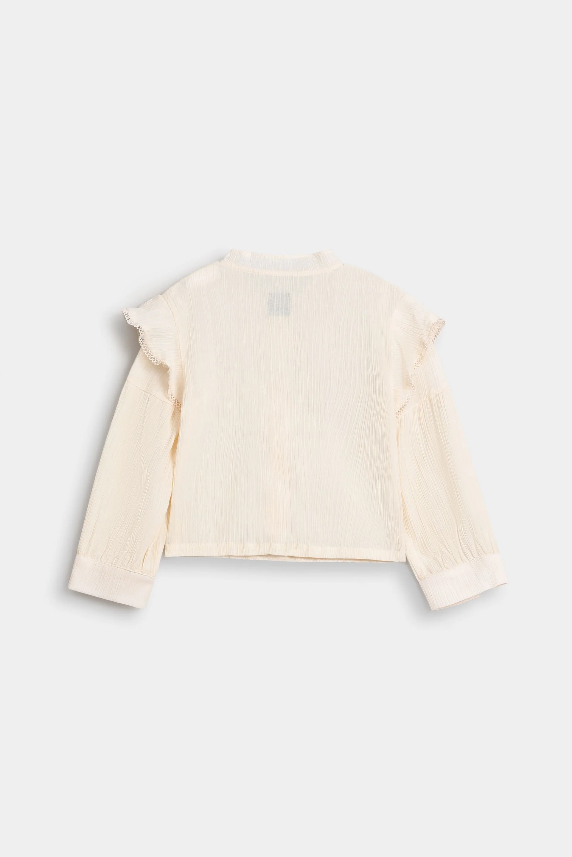 Textured Cropped Blouse - Image 3