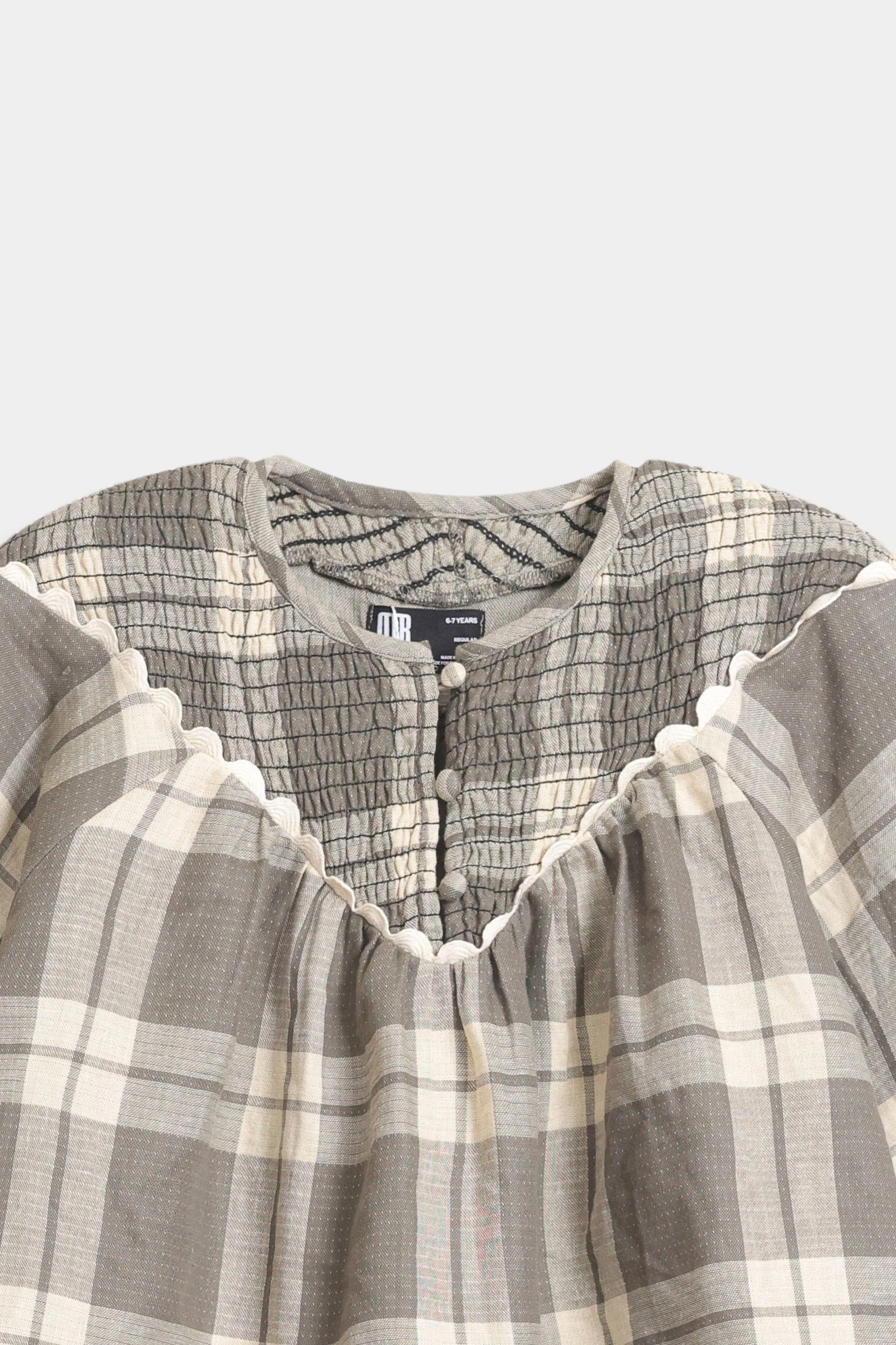 Cropped Checkered Shirt - Image 2