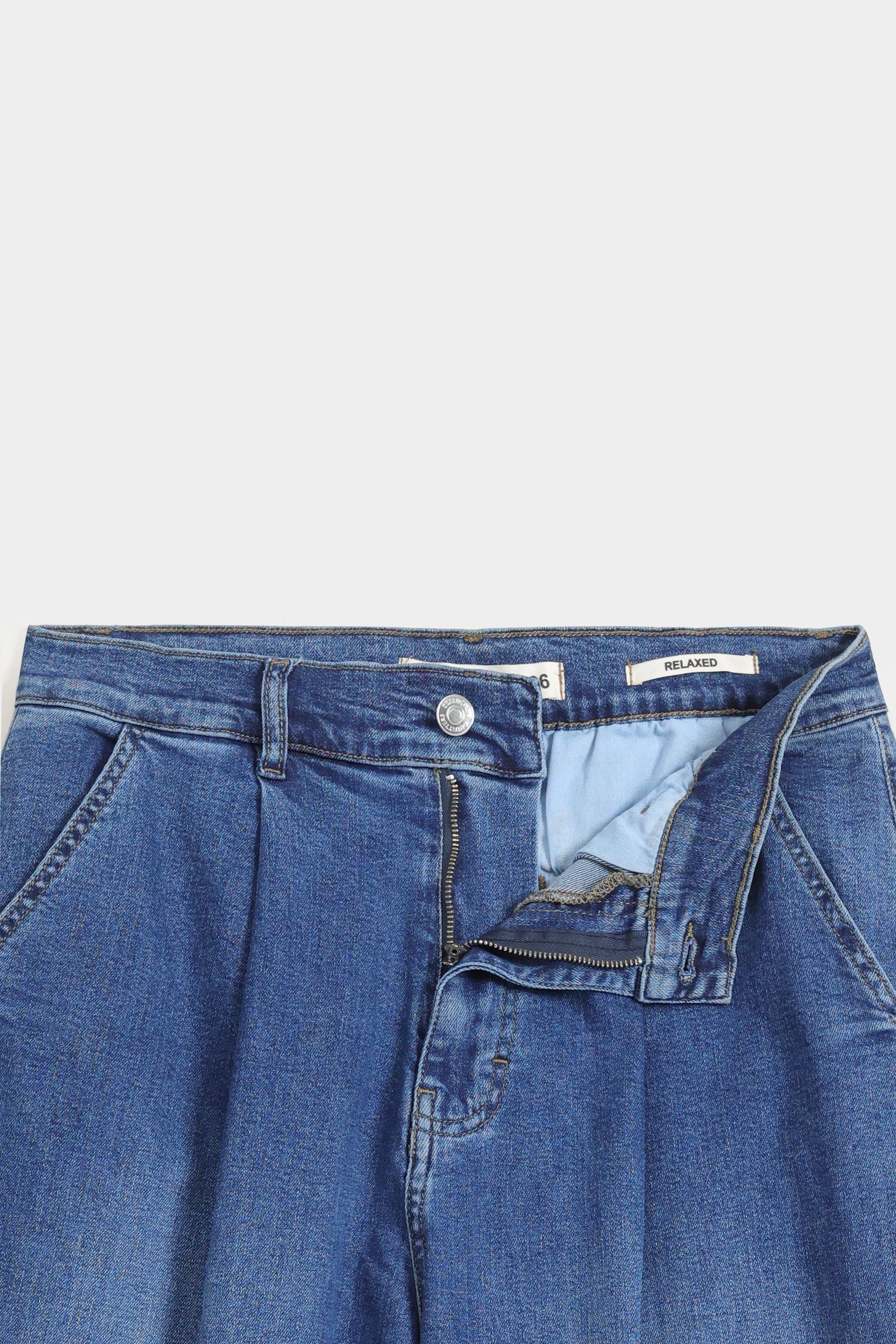 Pleated Relaxed Jeans - Image 6
