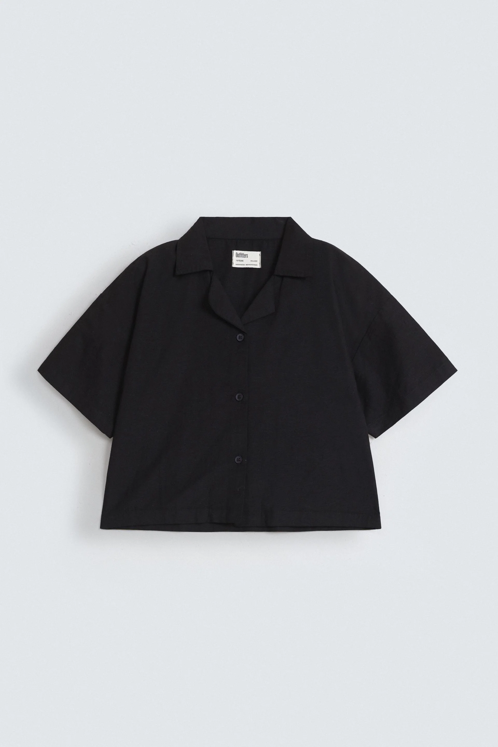 Cropped Resort Collar Shirt