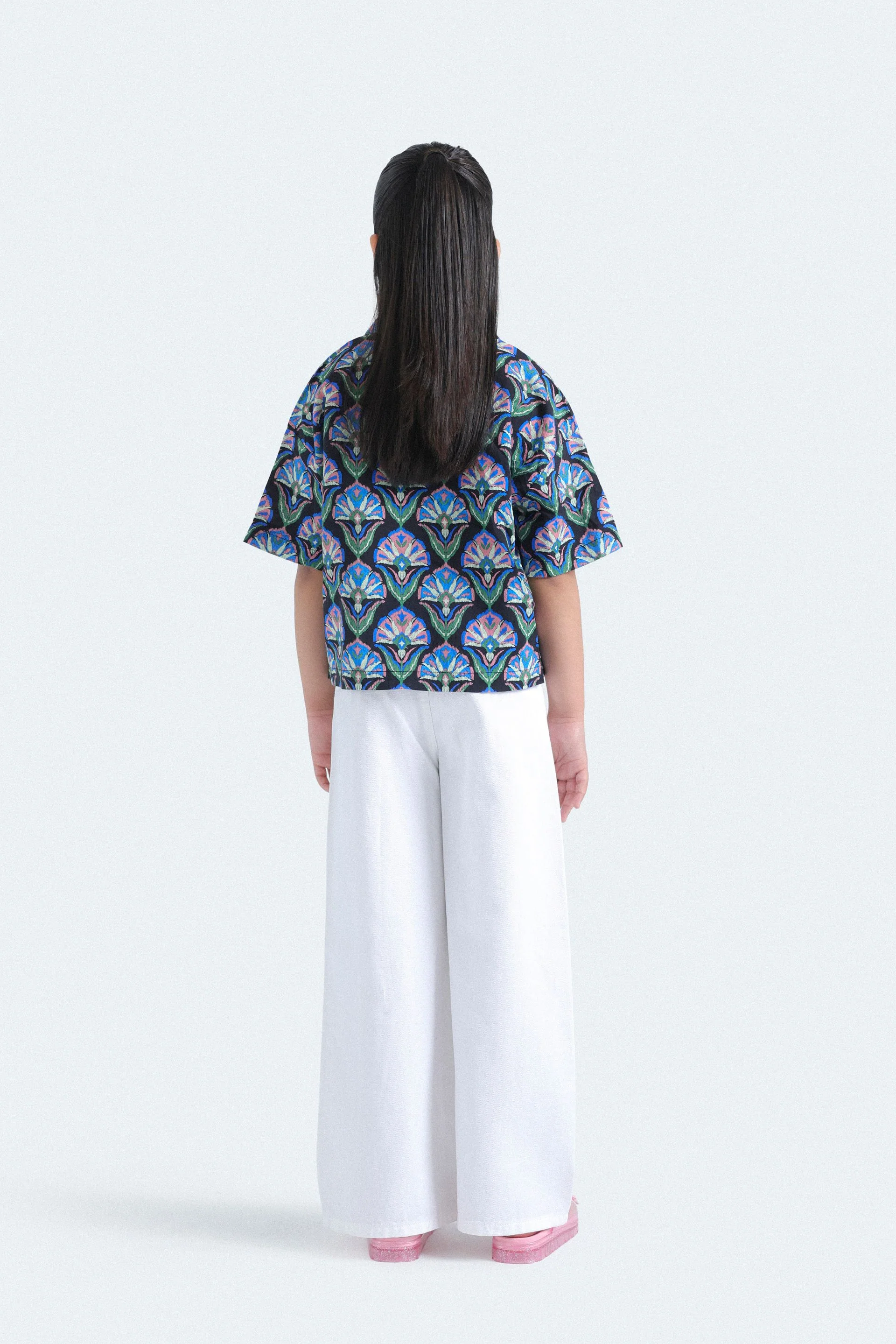 Cropped All-Over Print Shirt - Image 6