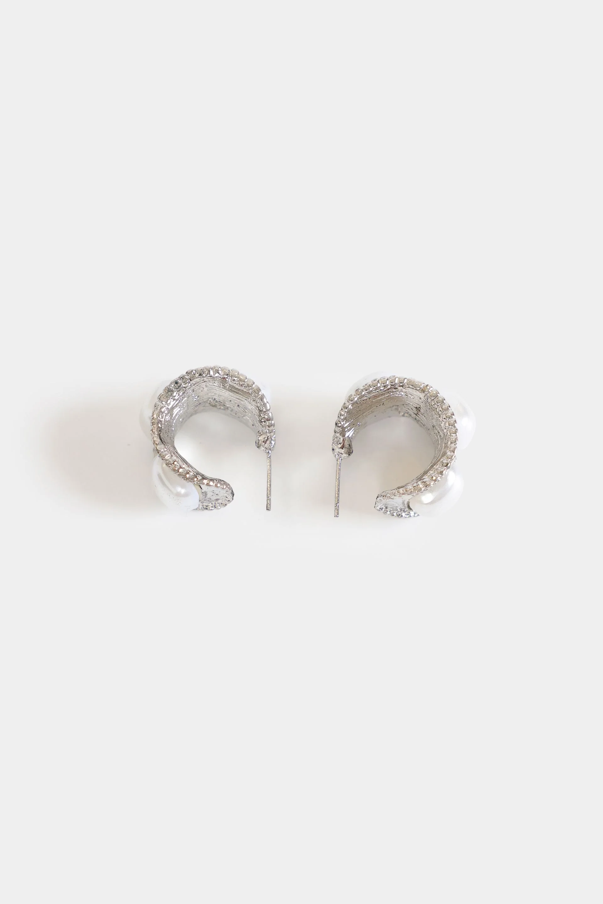 Chunky Pearl Hoops - Image 3