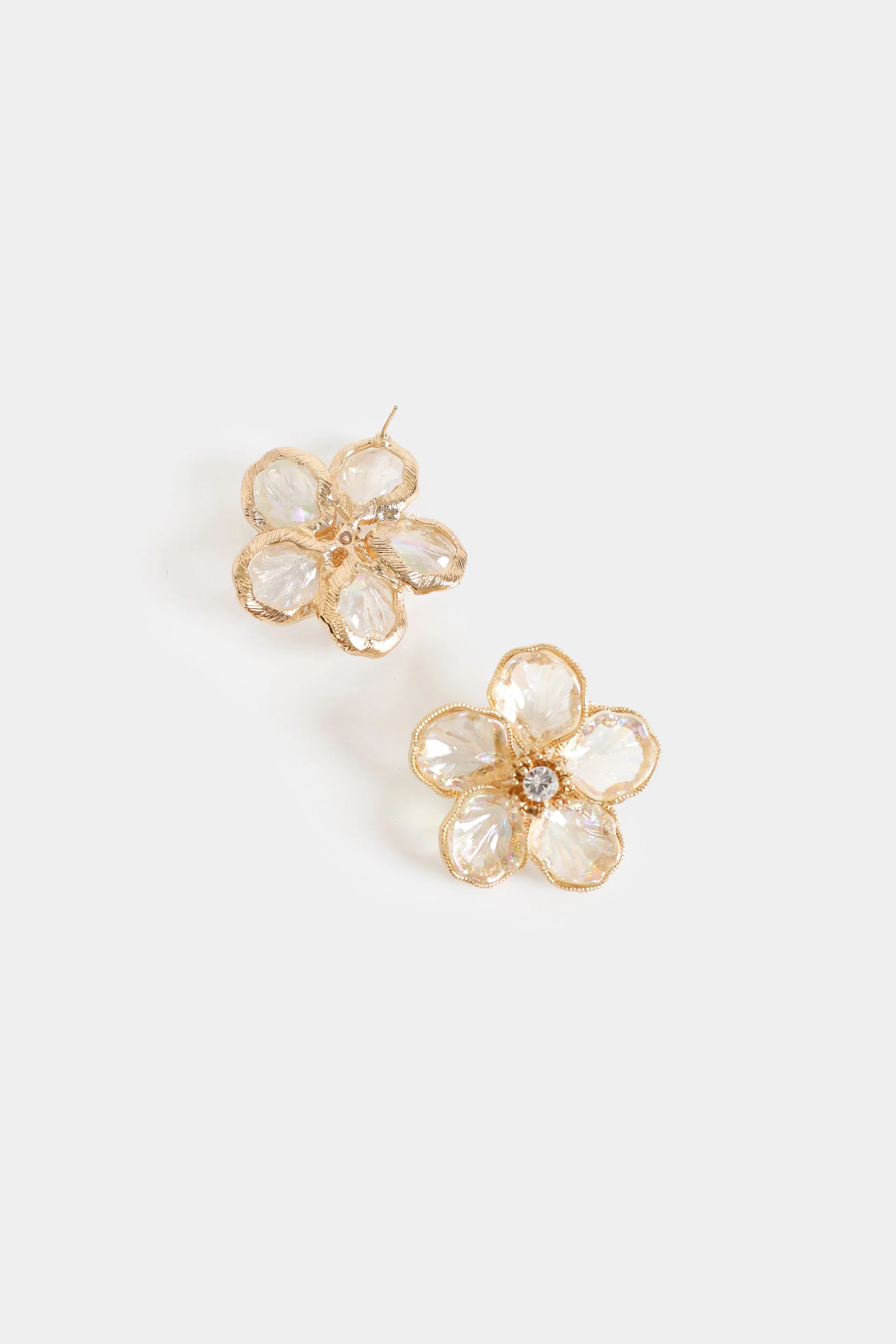 Crystal Flower Studs - Image 2