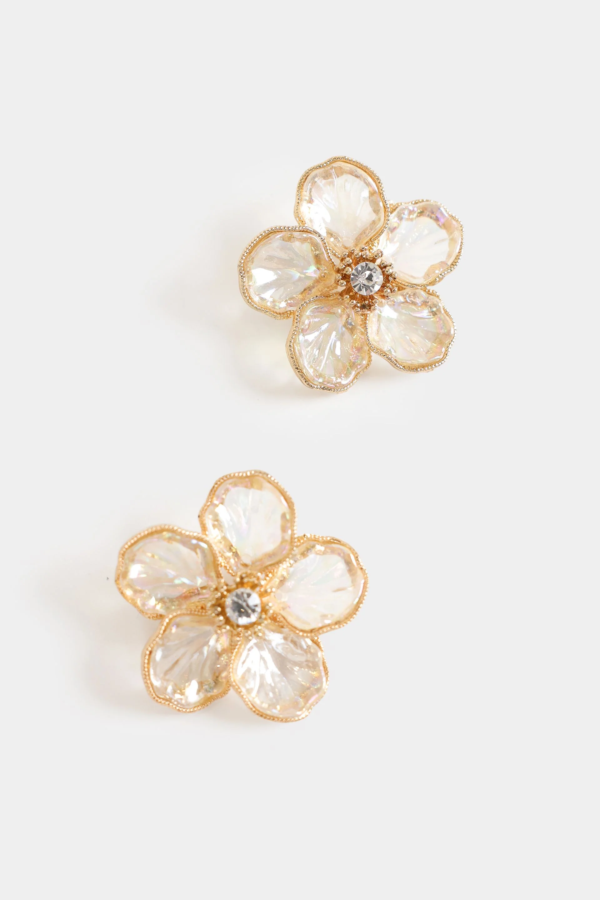Crystal Flower Studs - Image 3