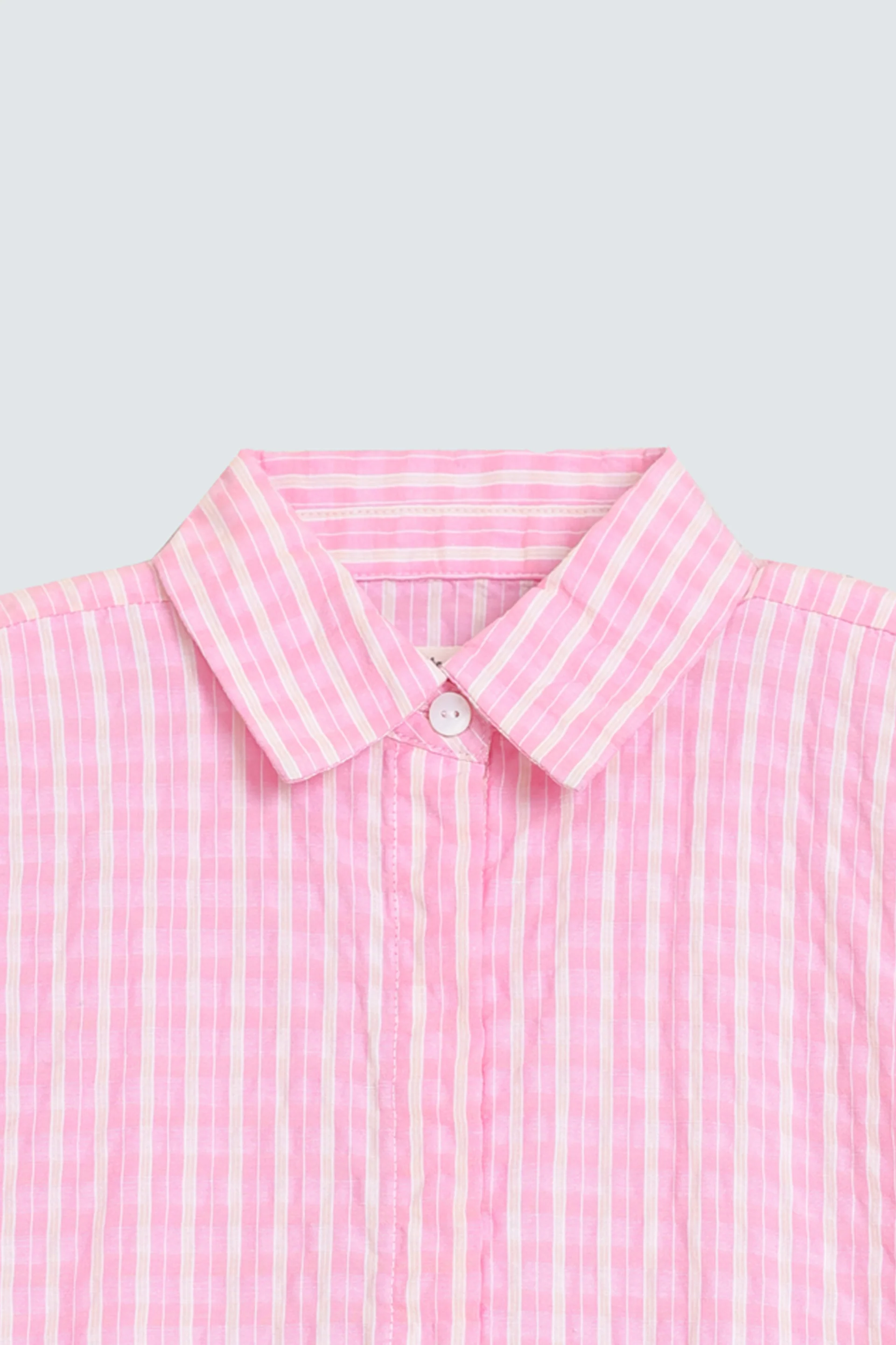 Cropped Striped Shirt - Image 2