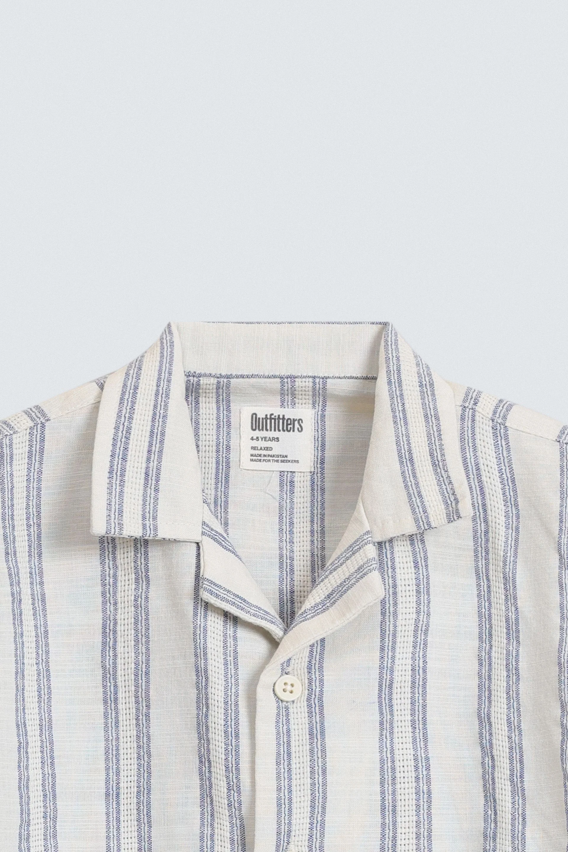 Resort Collar Striped Shirt - Image 2