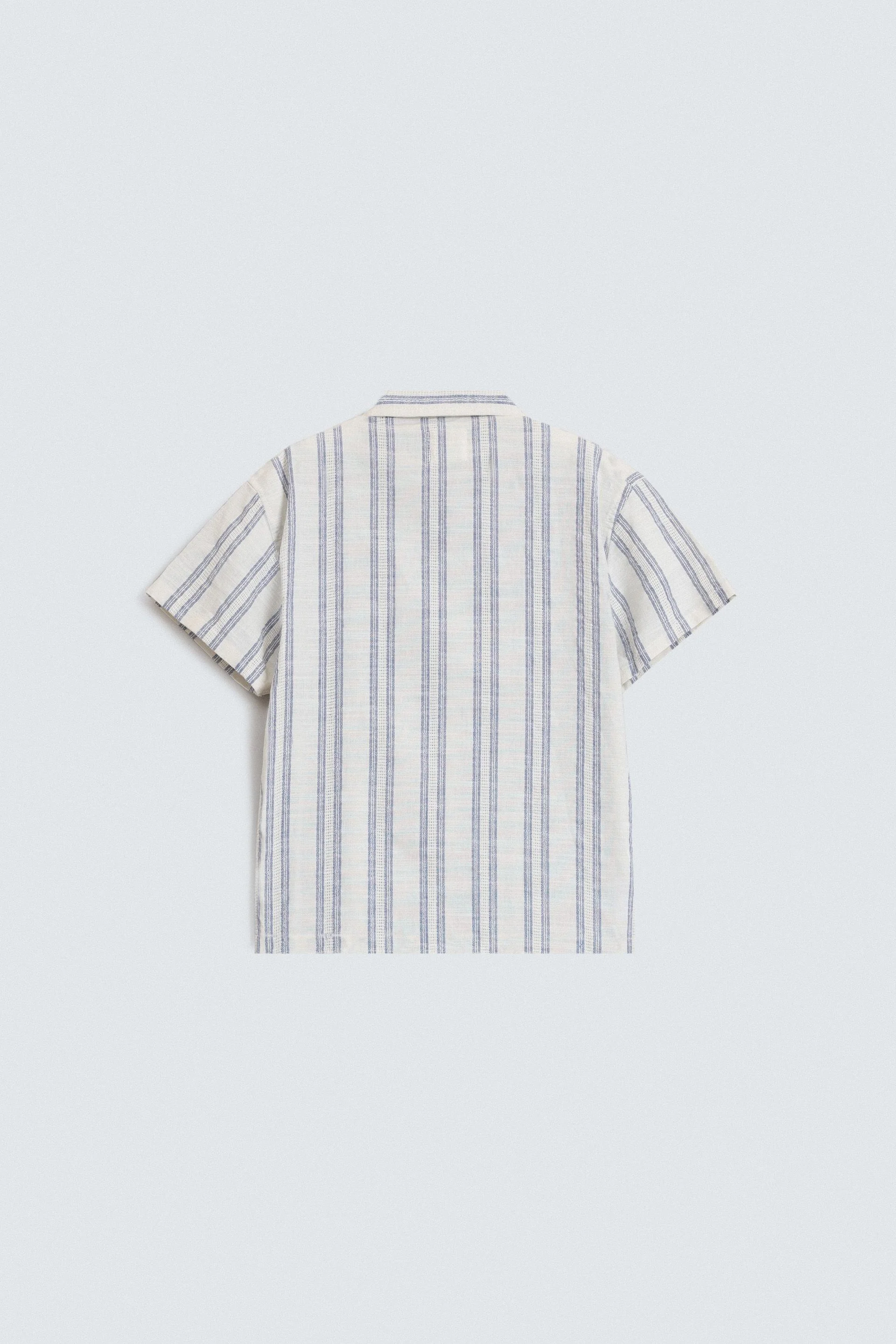 Resort Collar Striped Shirt - Image 3
