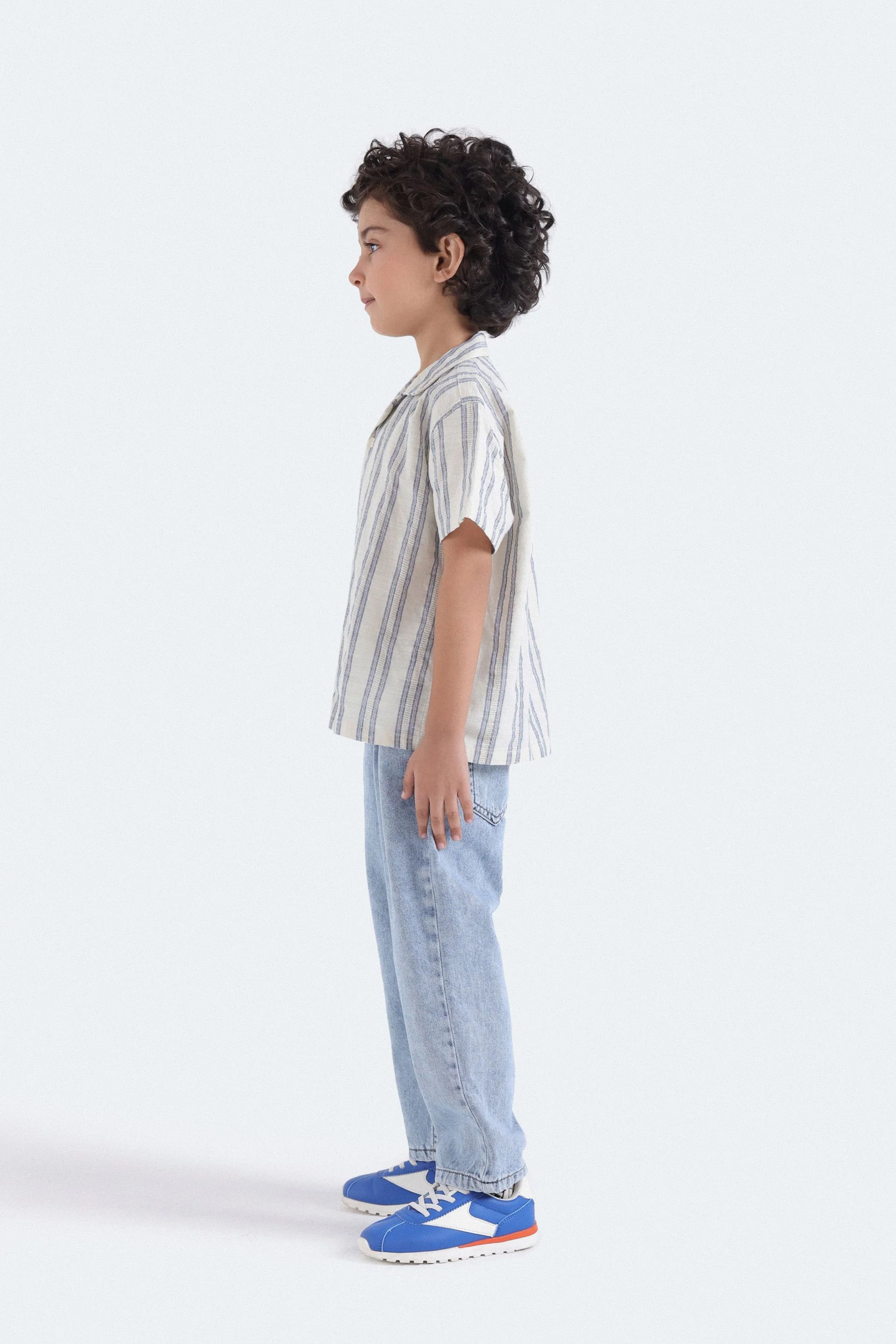 Resort Collar Striped Shirt - Image 5