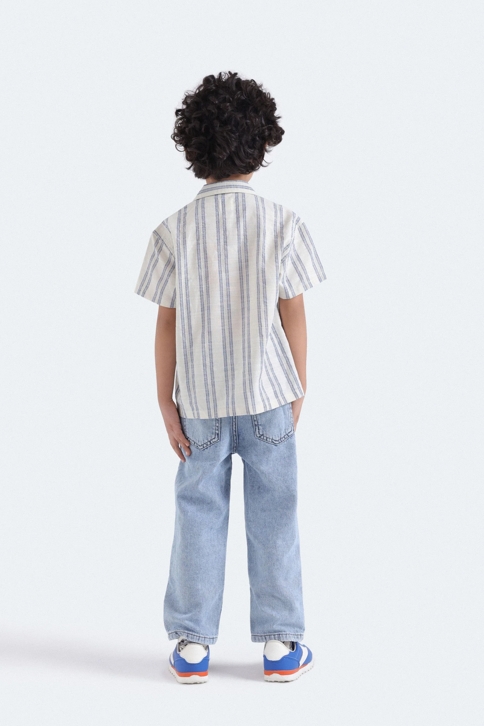 Resort Collar Striped Shirt - Image 6
