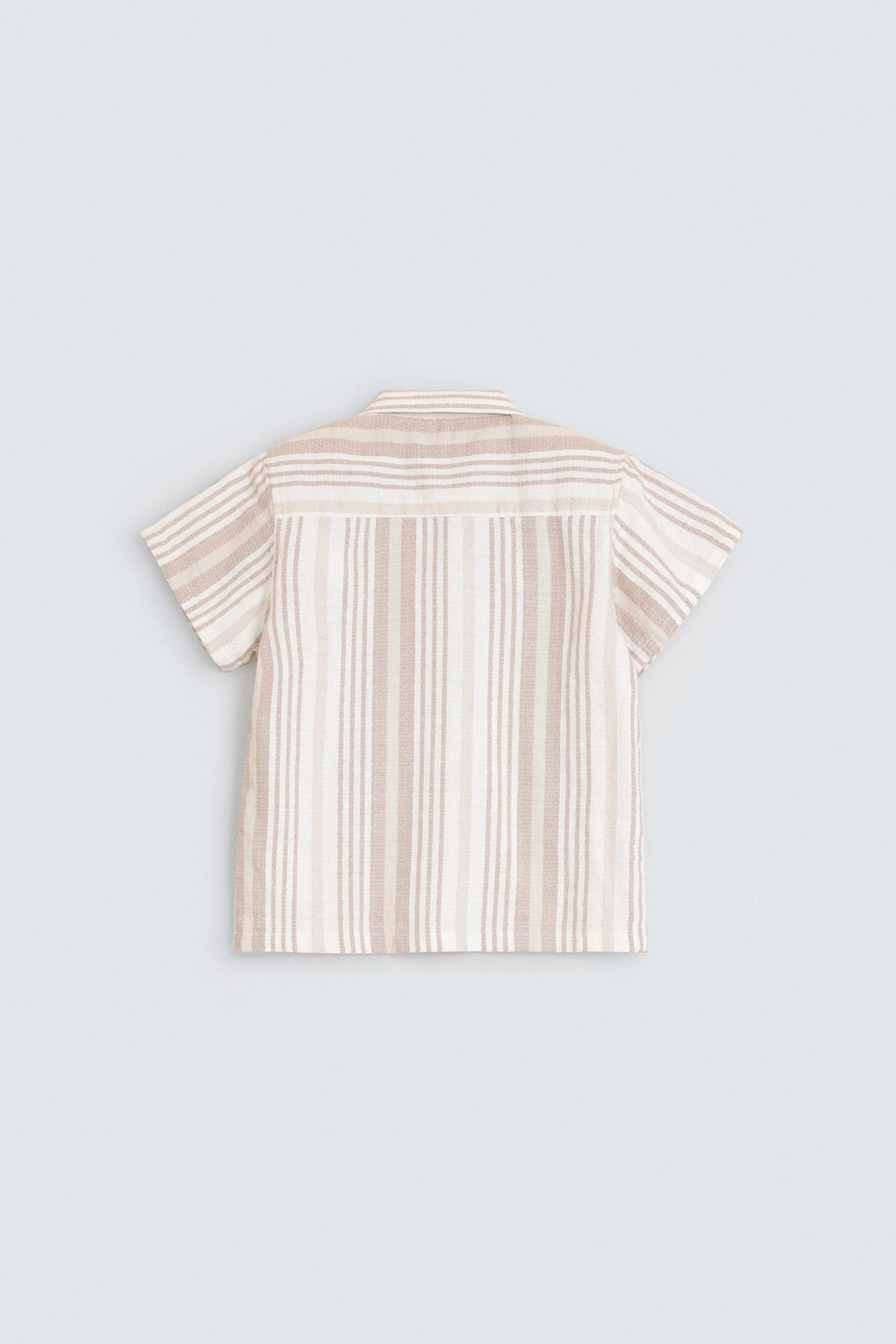 Resort Collar Striped Shirt - Image 3