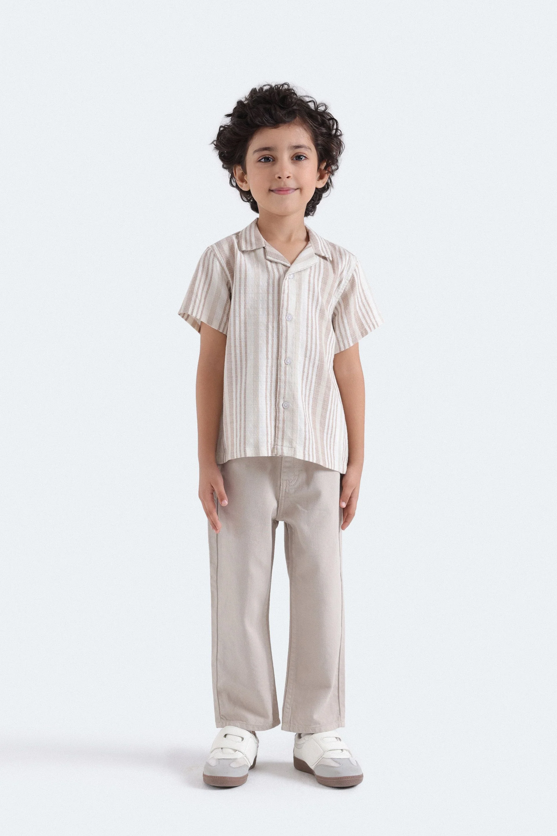 Resort Collar Striped Shirt - Image 4