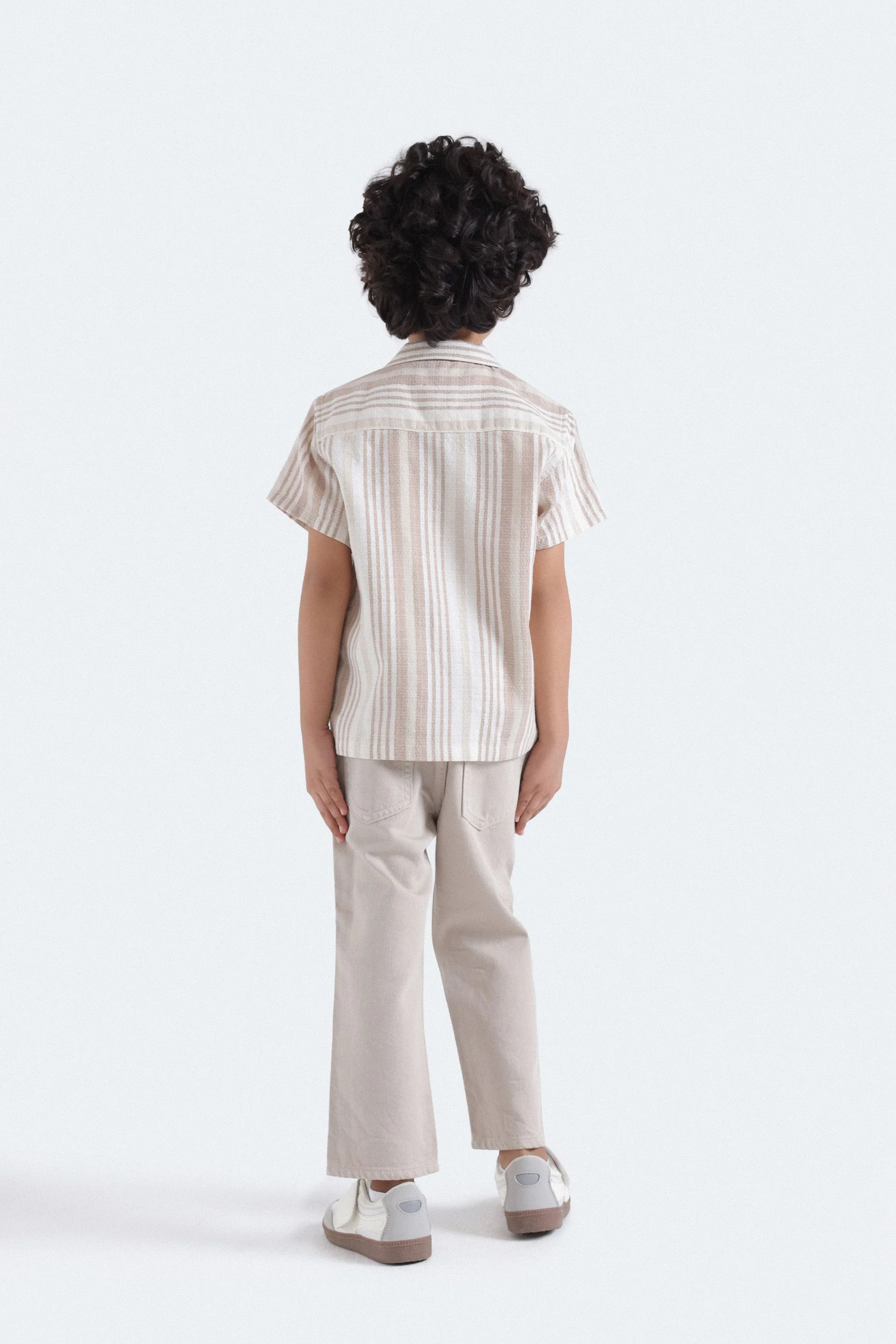Resort Collar Striped Shirt - Image 6