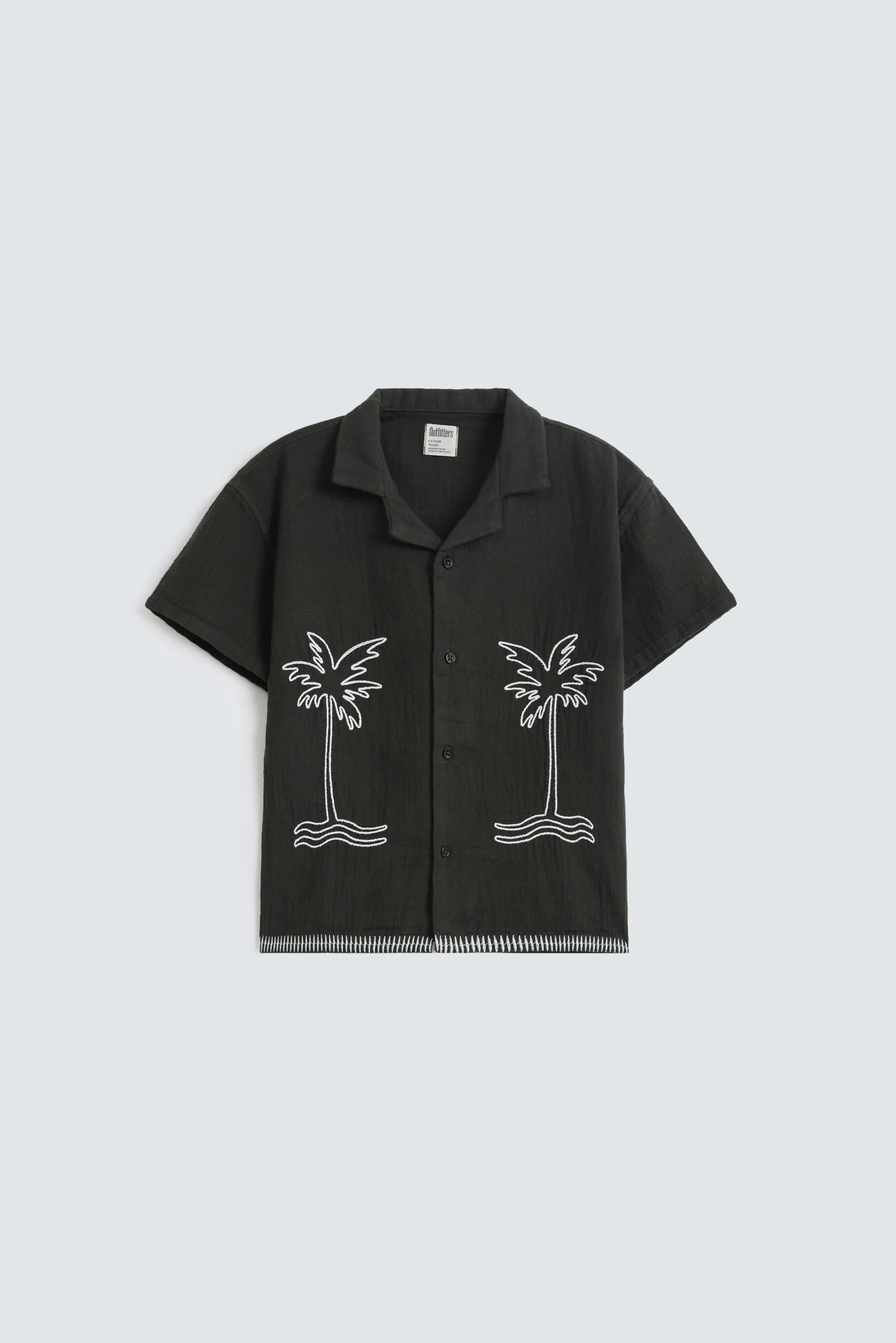 Textured Embroidered Shirt