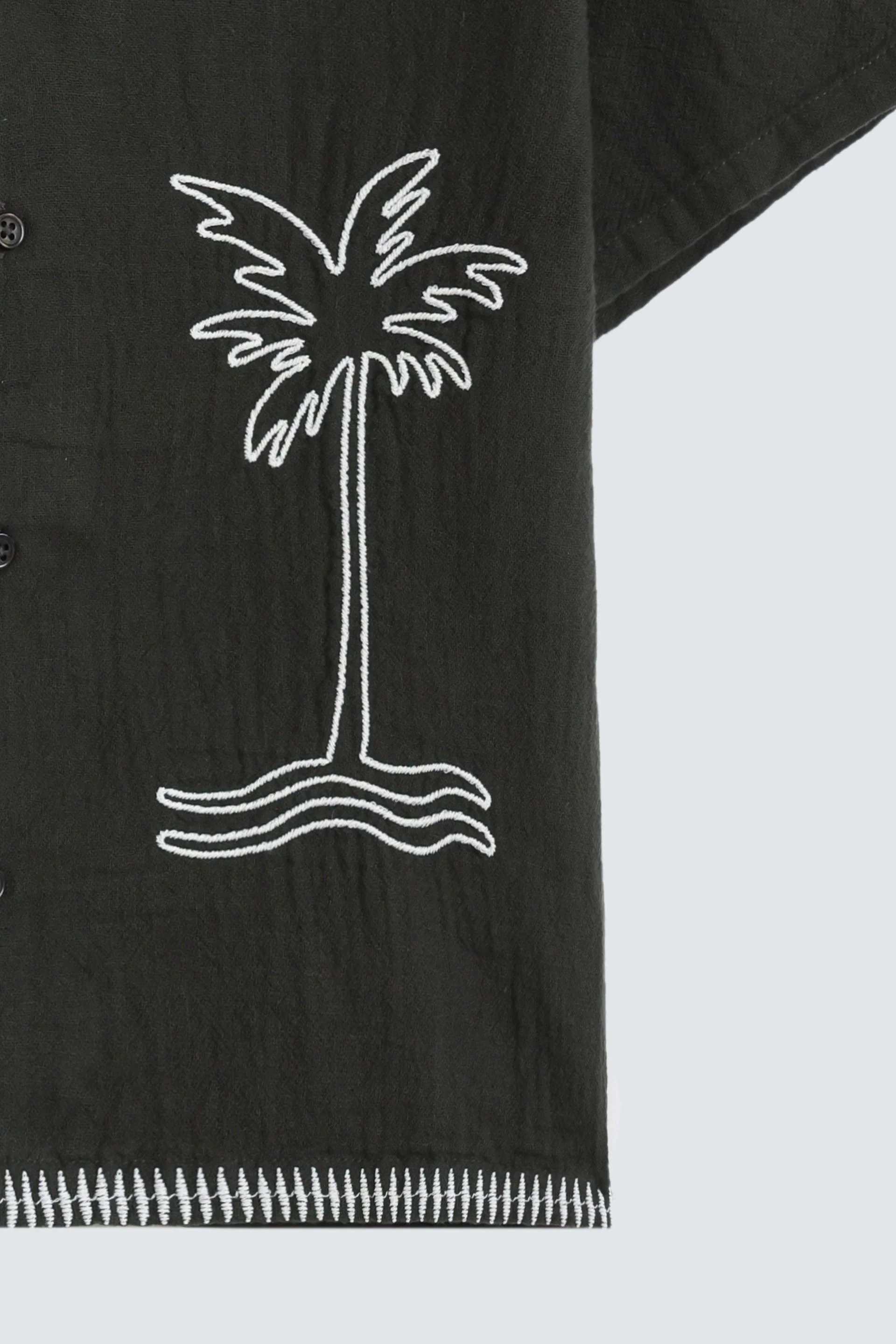 Textured Embroidered Shirt - Image 2