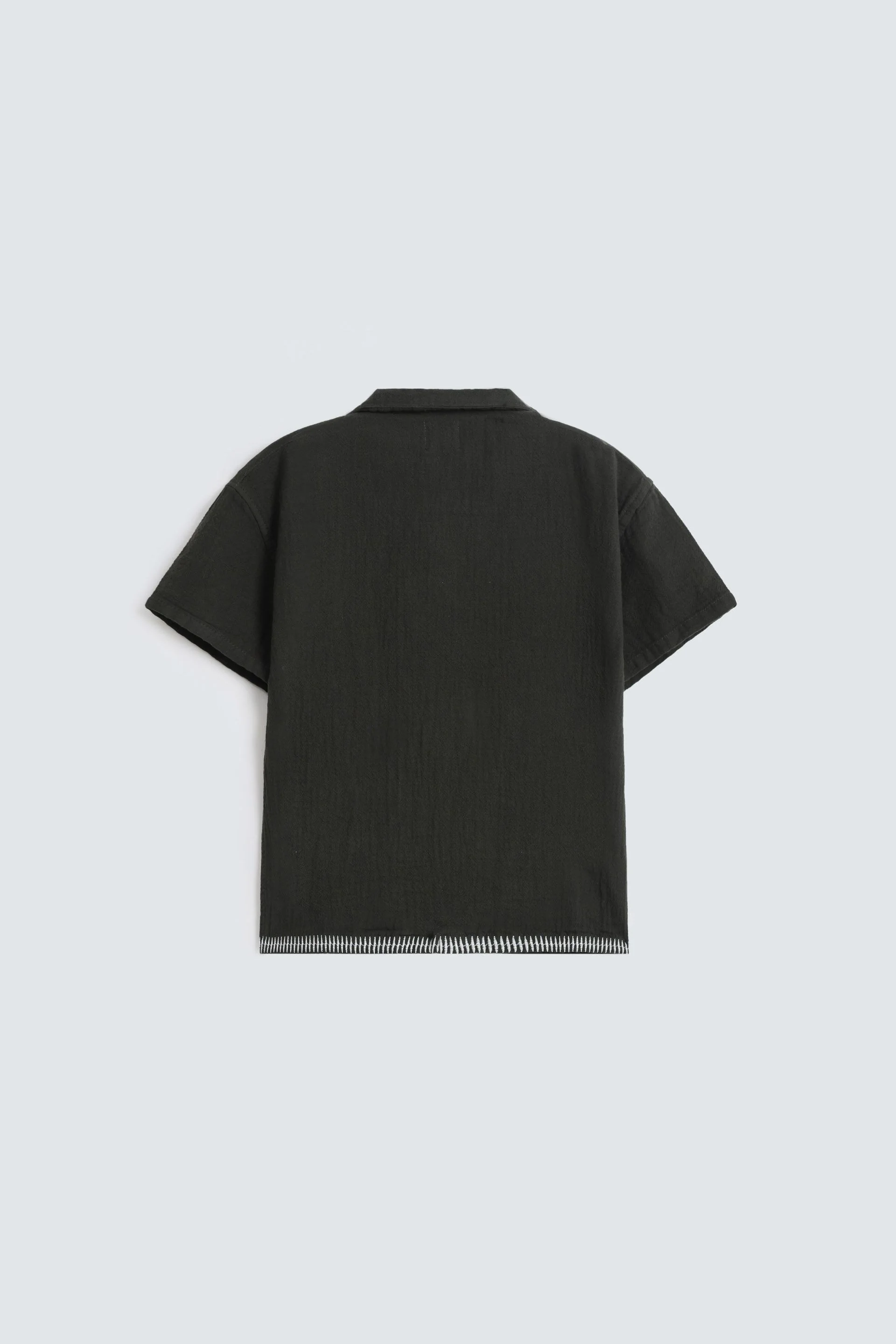 Textured Embroidered Shirt - Image 3
