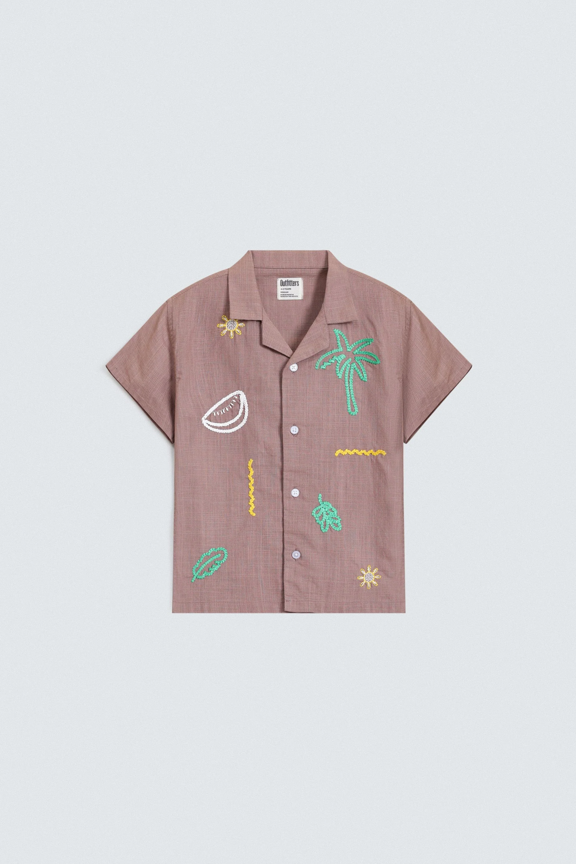 Tropical Embroidered Shirt