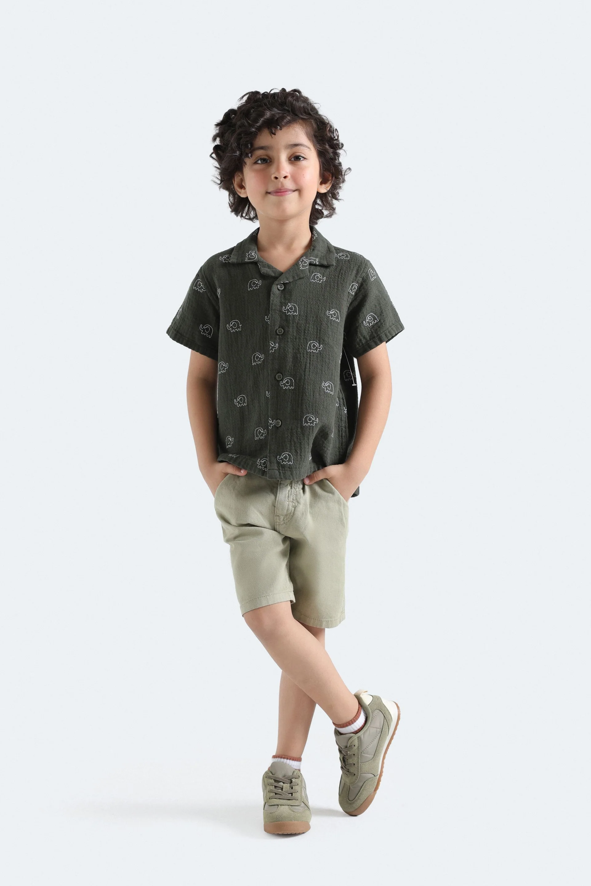 Textured Embroidered Shirt - Image 4