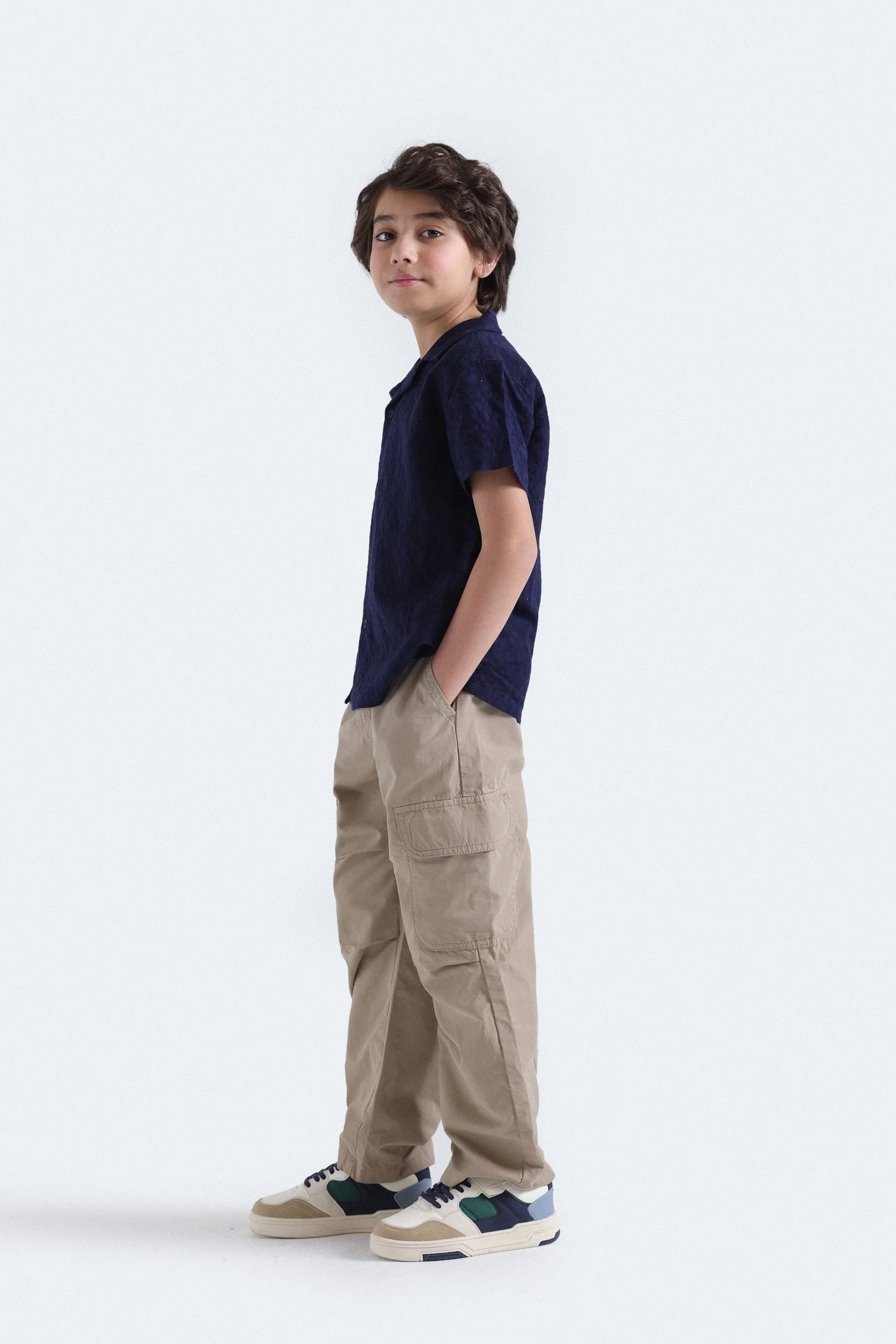 Loose Fit Cargo Trousers - Image 5