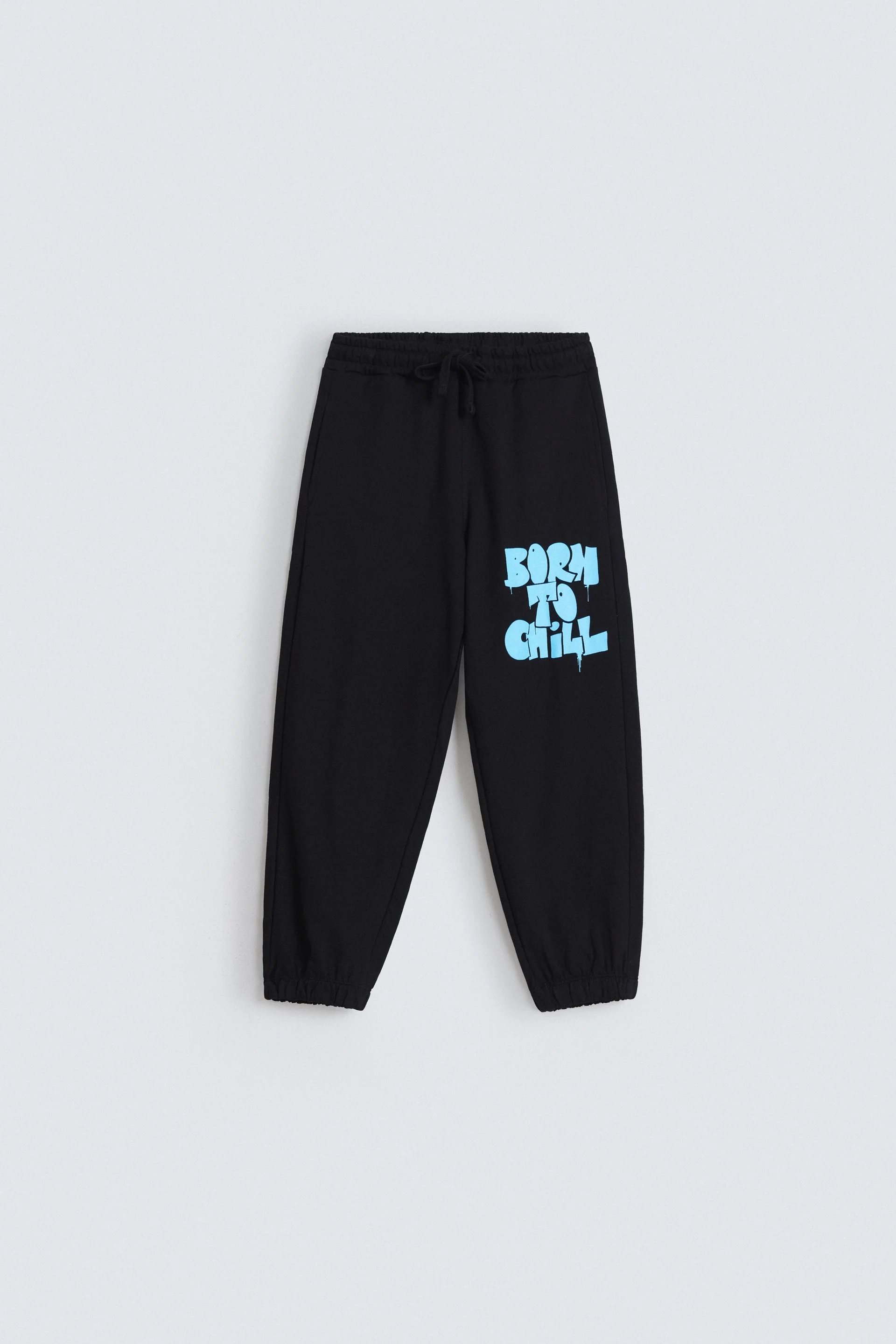 Slogan Print Trousers